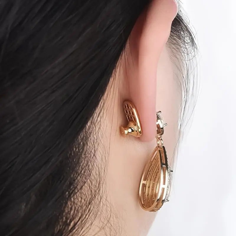 2pcs Set New Earring Backs, Polished, Durable, Secure, Shape Earring Enhancer, Suitable for Heavy Earrings, Locking Earring Back Replacement, Jewelry Gift for Women, Reliability, Functionality, Elegance, Christmas Gift