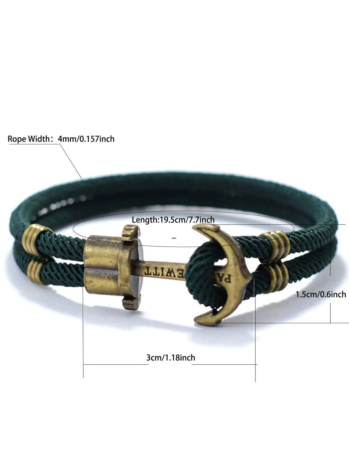 Fashion Vintage Anchor Charm Bracelet, Exquisite Bracelet, 1 Count Men's Classic Bracelet, Fashionable Hand Jewelry for Men, Casual Matching Jewelry for Party, Daily Clothing Decor, High Quality Bracelet, Jewelry Bracelets