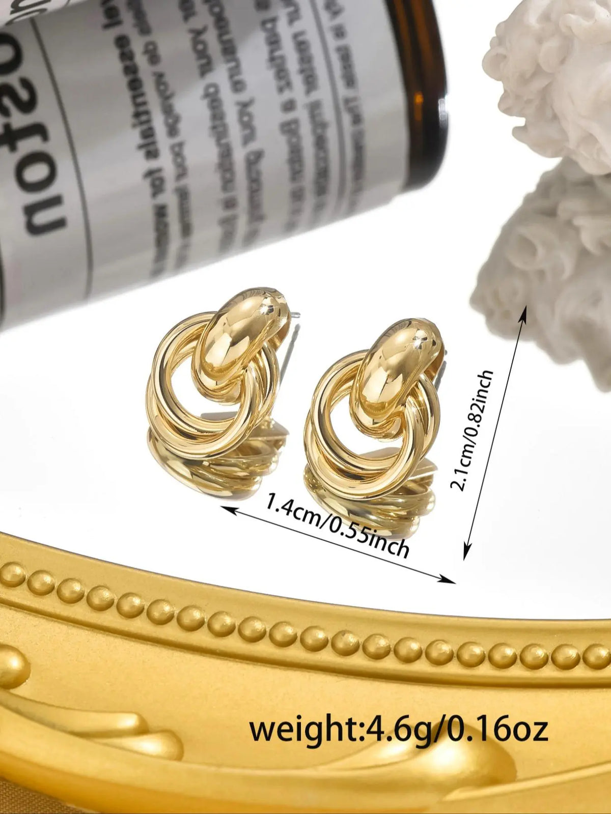Elegant Knot Design Dangle Earrings, Fashionable Jewelry for Women for Party, Daily Clothing Decor, Trendy All-match & Exquisite Jewelry for Birthday Gift