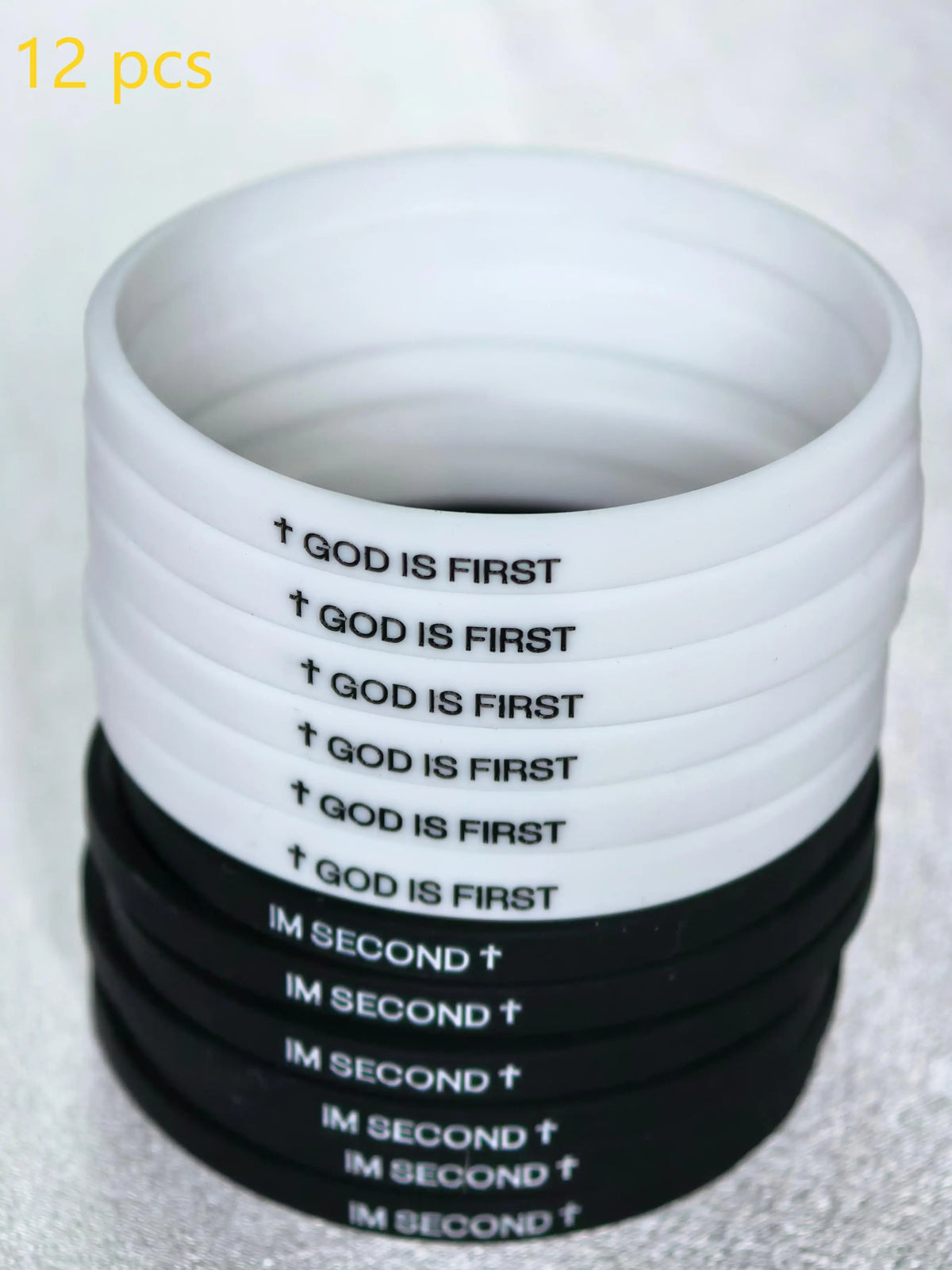Christian Jesus Wristbands, Faith Prayer Bracelet, Bible Verse Bracelet, Inspirational God Is First Bracelet for Spiritual Strength, Stylish Religious Jewelry for Women & Men, Bracelets Stack