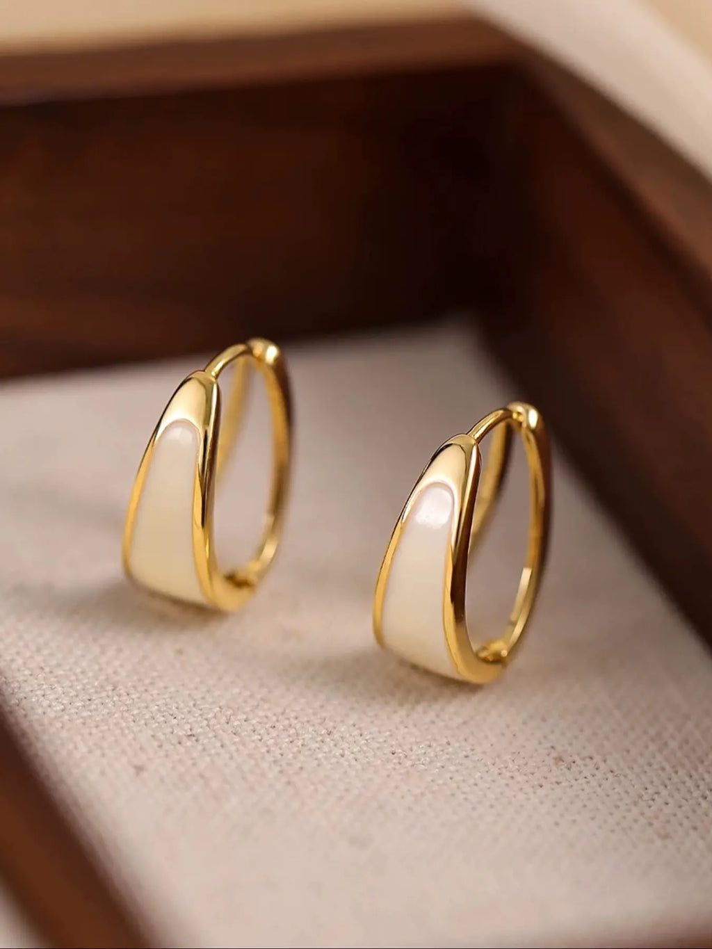 Elegant Geometric Fashion Earrings for Women, Small Size, Perfect for Parties & Daily Wear, Simple Luxury Design, Minimalist Hoop Earrings, Fashionable Jewelry Accessories, Ear Hoops