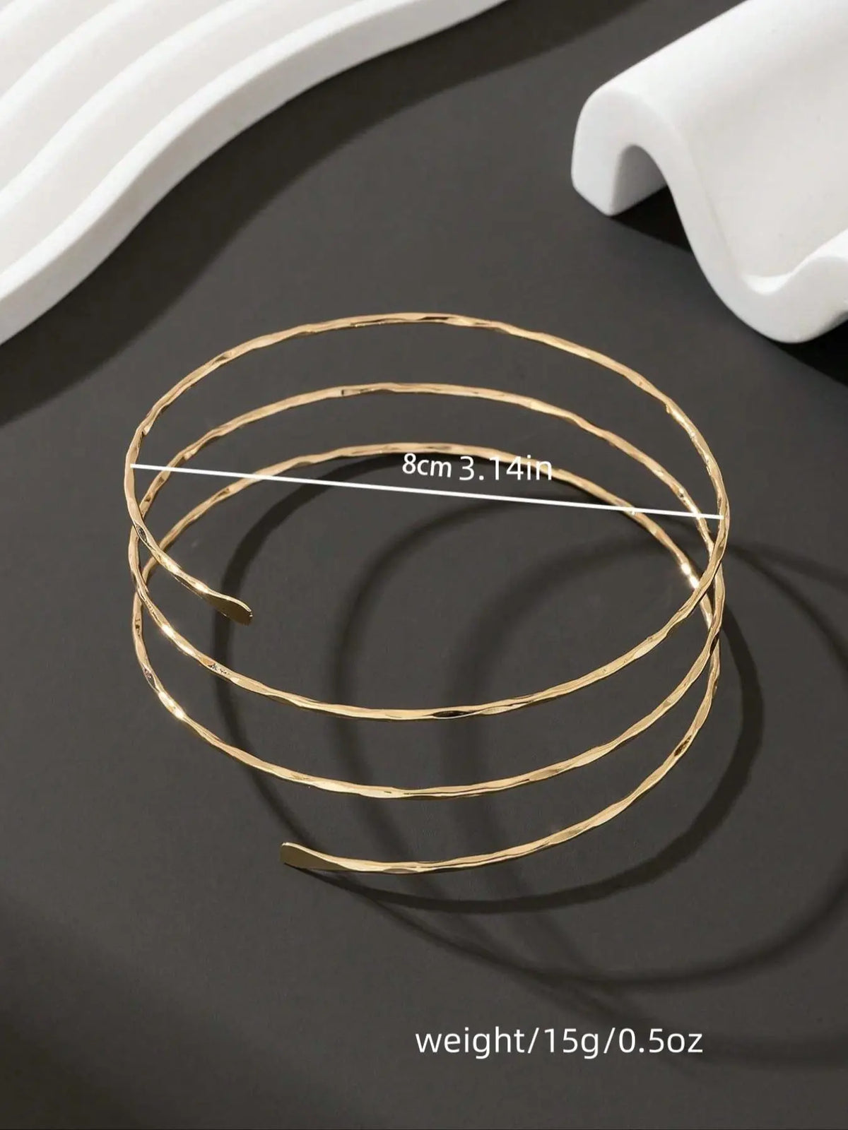 Women's Elegant Minimalist Plain Color Arm Cuff, Exquisite Trendy Arm Cuff, Chic Body Jewelry for Party & Daily Decor