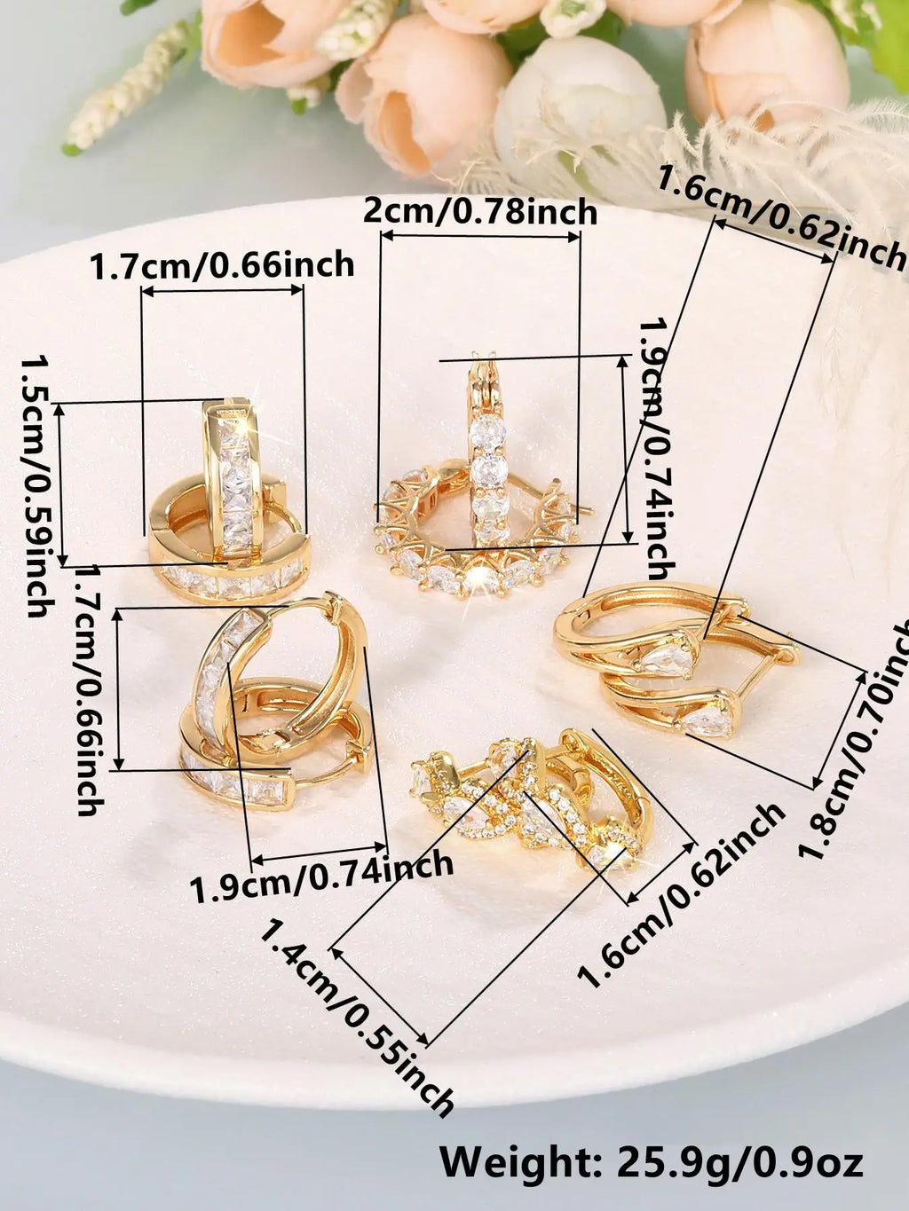 Women's Elegant Butterfly & Heart Design Hoop Earrings, Fashionable Exquisite Hoop Earrings, Trendy All-match Jewelry as Gift for Daily & Party Decor, Heart Shaped Earrings, Versatile Earrings, Earring Set, Ear Hoops