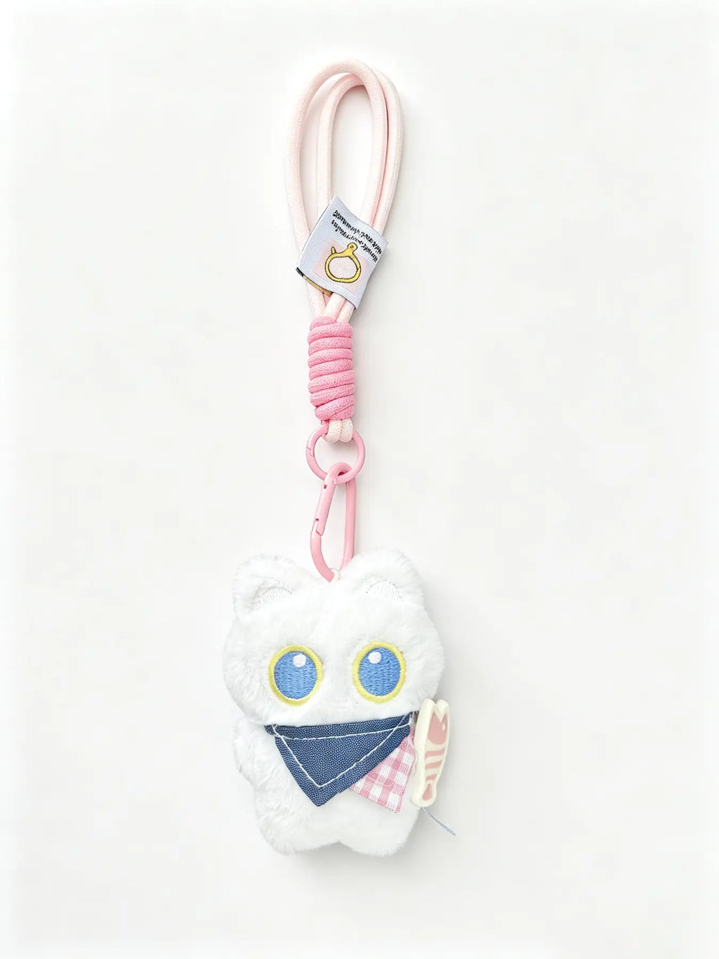 Cute Cat Design Keychain, Punk Style Plush Keychain for Women & Men, Fashion Accessories for Daily Use, Trendy All-match & Exquisite Keychain for Birthday Gift