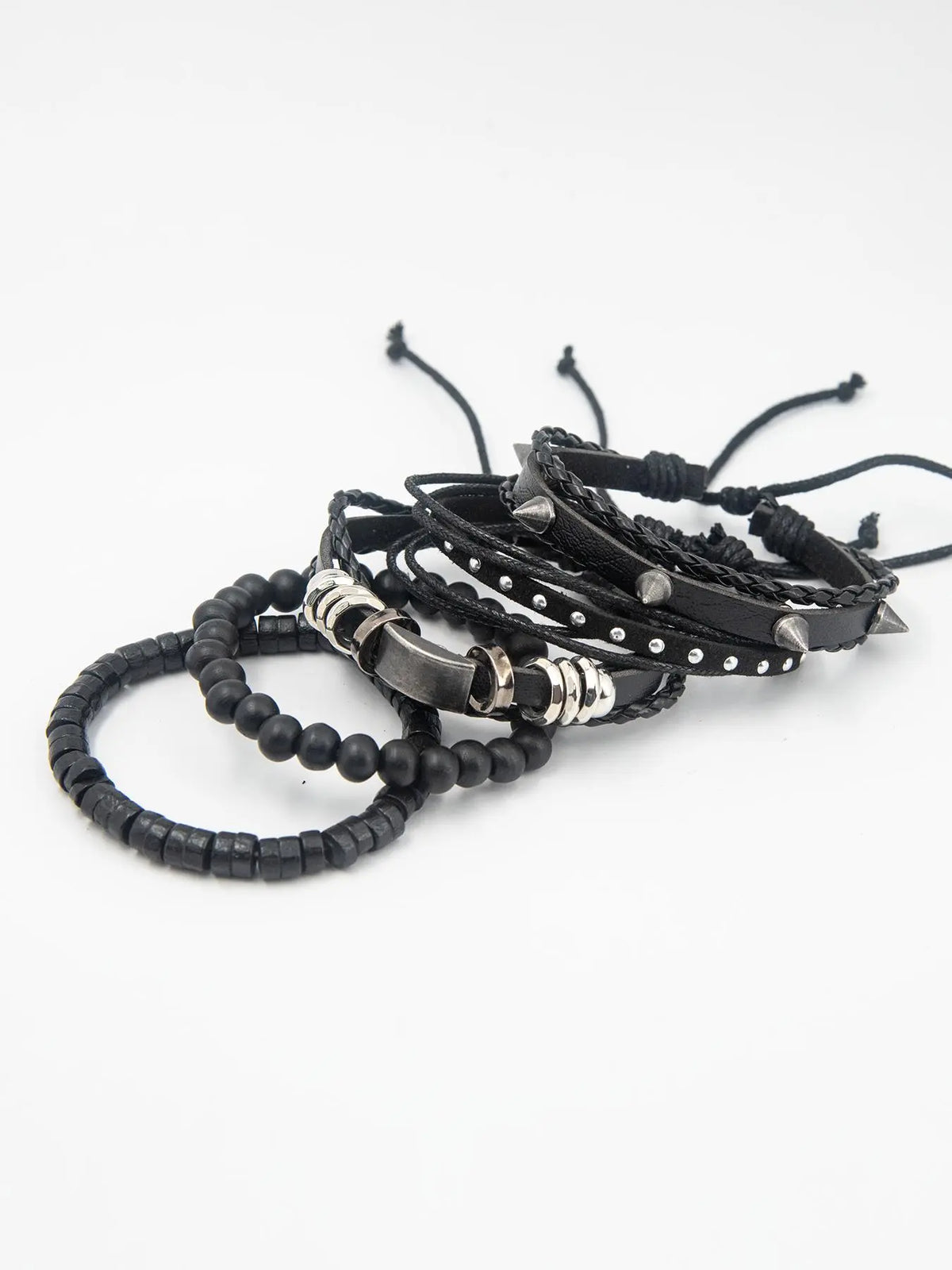 Punk Style Layered Bracelets, Bracelet Bundle, Bracelet Combination Set, 13pcs/set Fashion Beaded Bracelets & Drawstring Bracelets for Men & Women, Trendy All-match & Vintage Jewelry, Trendy Jewellery Accessories for Birthday Gift, Stackable Bracelet Set