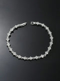 Hip-hop Style Tennis Bracelet, Alloy Chain Bracelet, Cz Bracelet, Accessories for Men and Women, Classic Sparkling Cubic Zirconia Commemorative Gift for Birthdays, Anniversaries, Exquisite Trendy Bracelet, Jewelry Bracelet, Bling Stylish Accessory