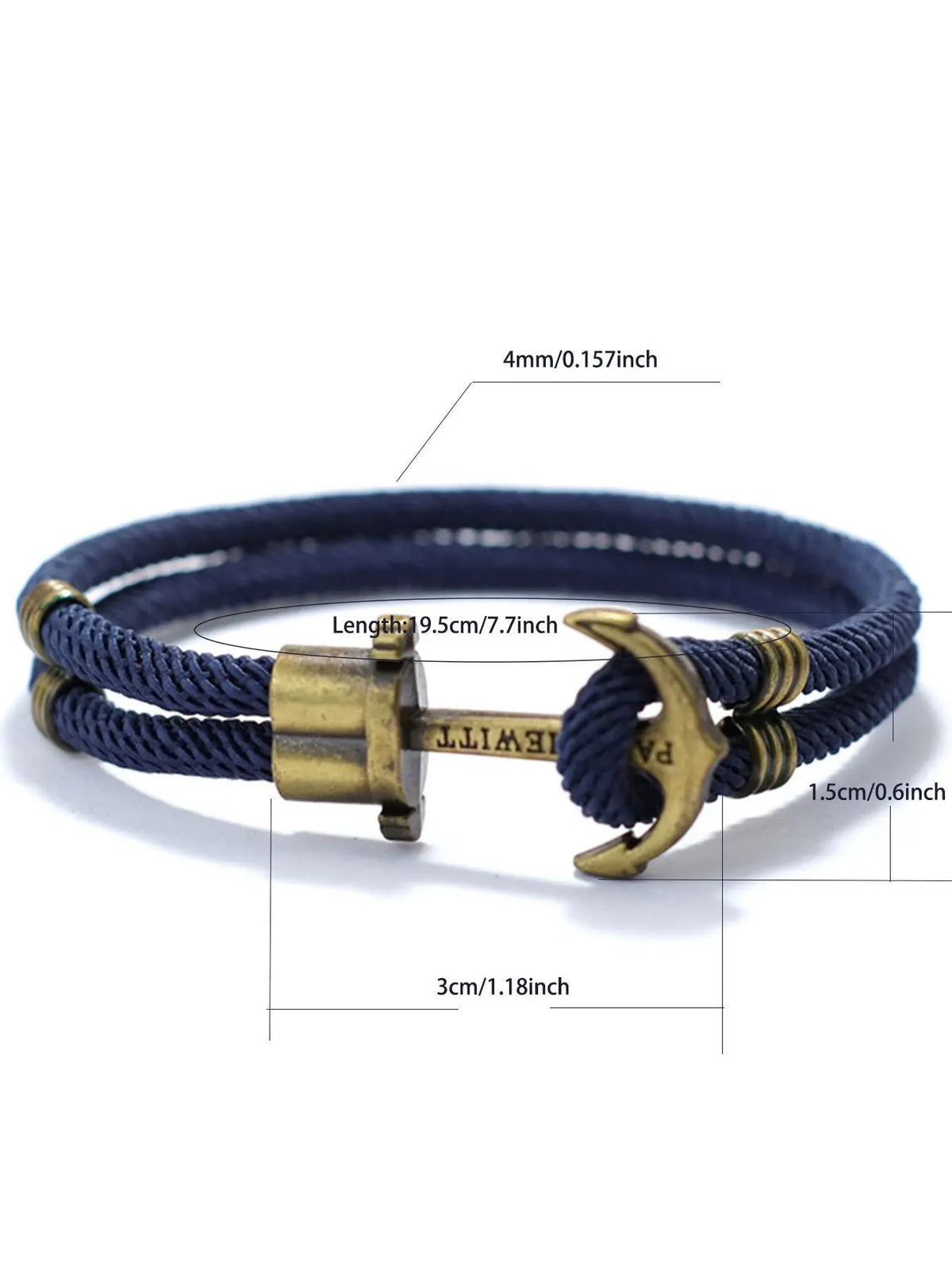 Fashion Vintage Anchor Charm Bracelet, Exquisite Bracelet, 1 Count Men's Classic Bracelet, Fashionable Hand Jewelry for Men, Casual Matching Jewelry for Party, Daily Clothing Decor, High Quality Bracelet, Jewelry Bracelets