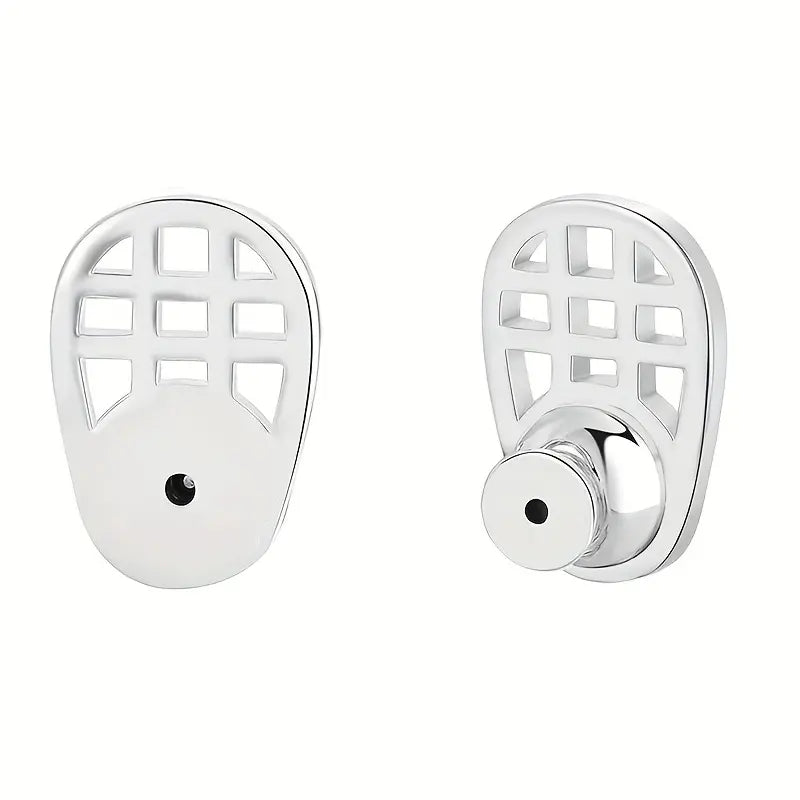 2pcs Set New Earring Backs, Polished, Durable, Secure, Shape Earring Enhancer, Suitable for Heavy Earrings, Locking Earring Back Replacement, Jewelry Gift for Women, Reliability, Functionality, Elegance, Christmas Gift