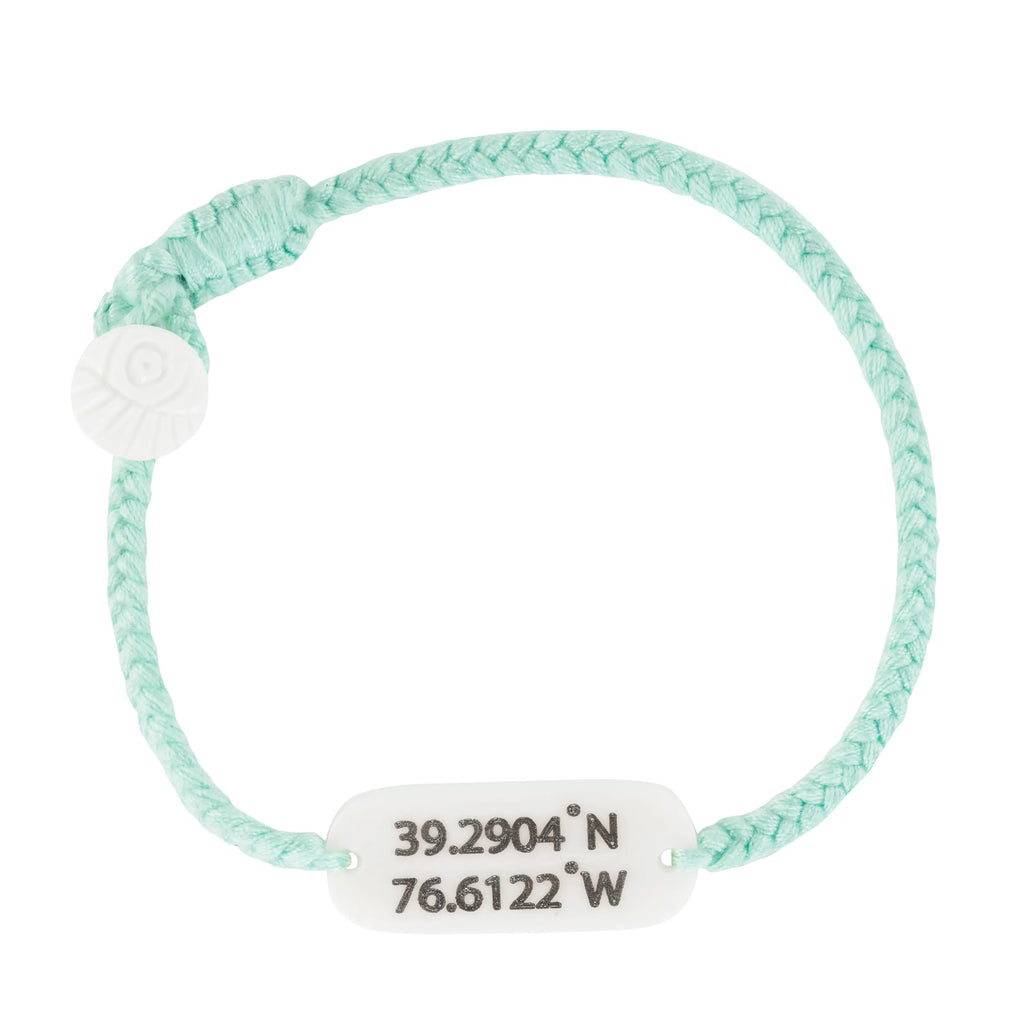 Wanderer Custom Coordinates Bracelet – Personalized Location Jewelry | Travel Sentimental Gift Handmade