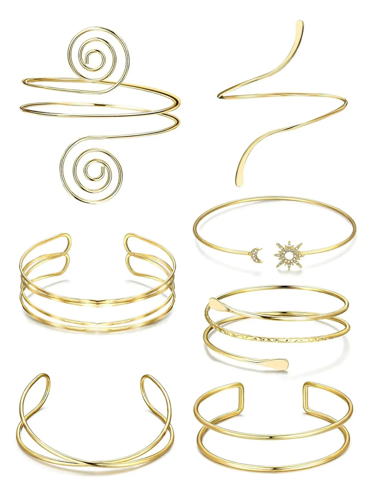 Women's Elegant Minimalist Cuff Bangle Bracelet, Trendy Exquisite Arm Cuff Bangle, Chic All-match Vintage Jewelry as a Gift, Trendy Jewelry Accessories, Double Layered Bracelets, Fashionable Bangles, Stackable Cuff Bracelet, Stacking Bangles
