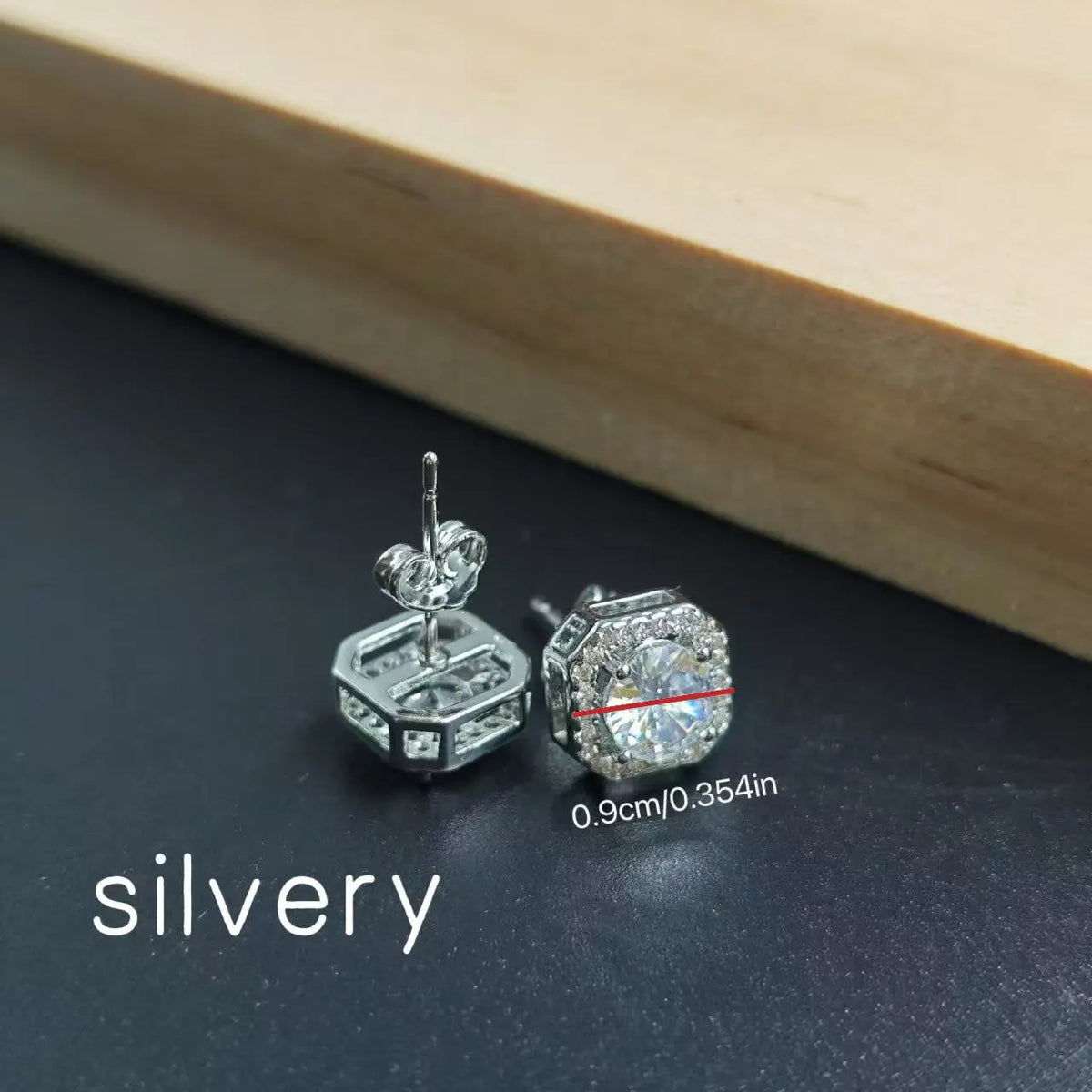 Women's Bling Sparkle Shine Ear Studs - Retro Look Round Zircon Starburst Rhinestone Jewelry, Unisex Fit Cool Costume Accessories, Holiday Gift Ready