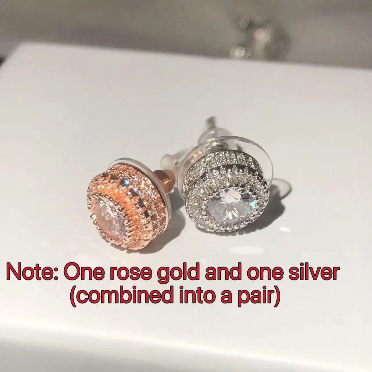 Women's Bling Sparkle Shine Ear Studs - Retro Look Round Zircon Starburst Rhinestone Jewelry, Unisex Fit Cool Costume Accessories, Holiday Gift Ready