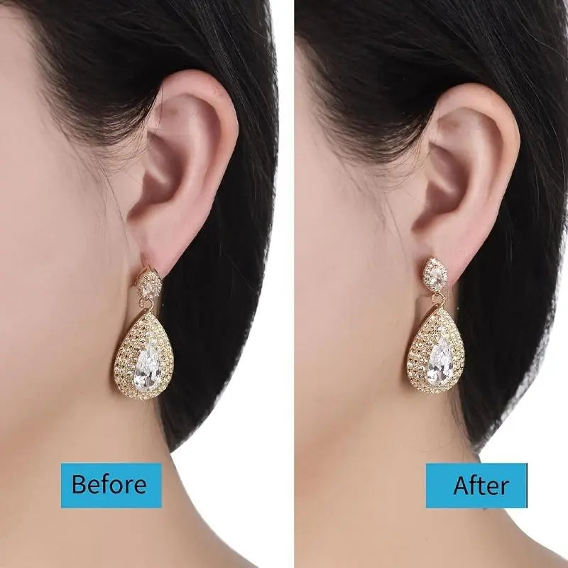 2pcs Set New Earring Backs, Polished, Durable, Secure, Shape Earring Enhancer, Suitable for Heavy Earrings, Locking Earring Back Replacement, Jewelry Gift for Women, Reliability, Functionality, Elegance, Christmas Gift