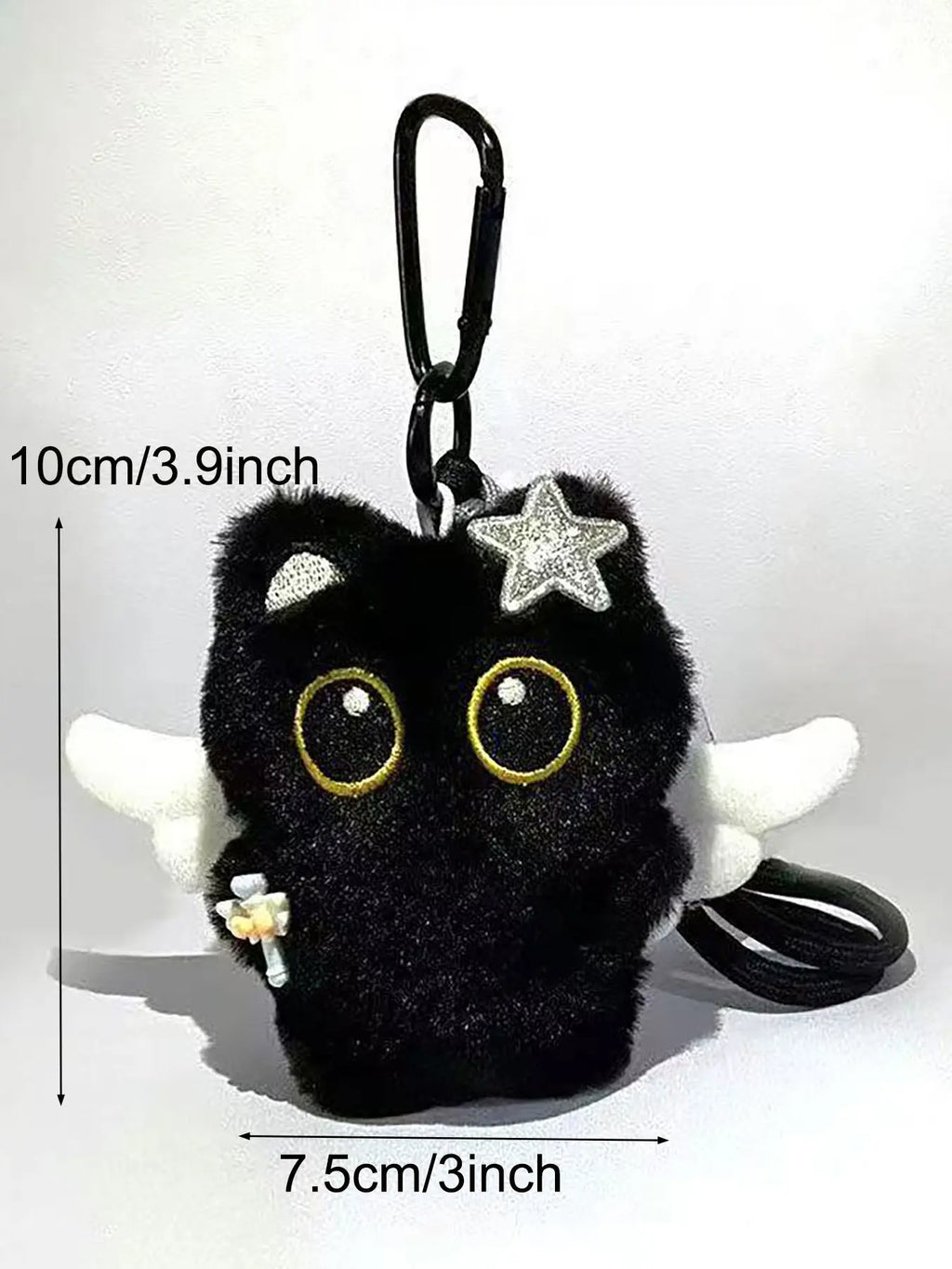Cute Cat Design Keychain, Punk Style Plush Keychain for Women & Men, Fashion Accessories for Daily Use, Trendy All-match & Exquisite Keychain for Birthday Gift