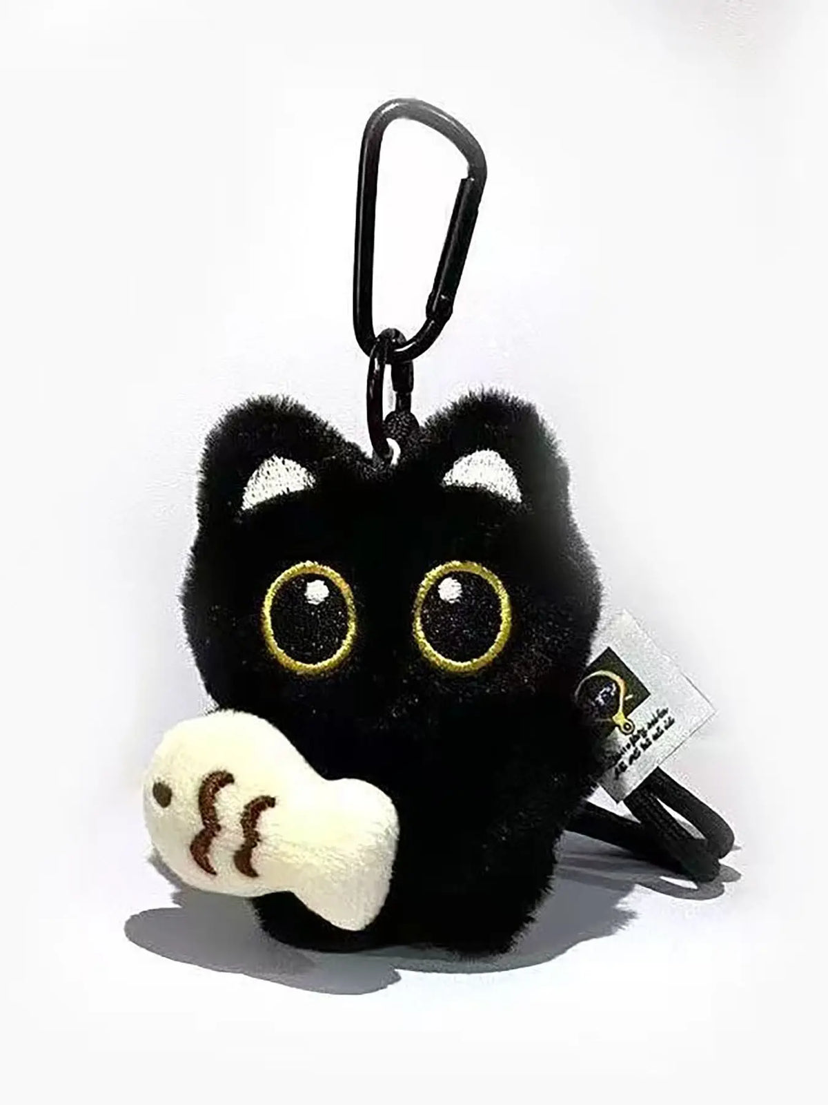Cute Cat Design Keychain, Punk Style Plush Keychain for Women & Men, Fashion Accessories for Daily Use, Trendy All-match & Exquisite Keychain for Birthday Gift