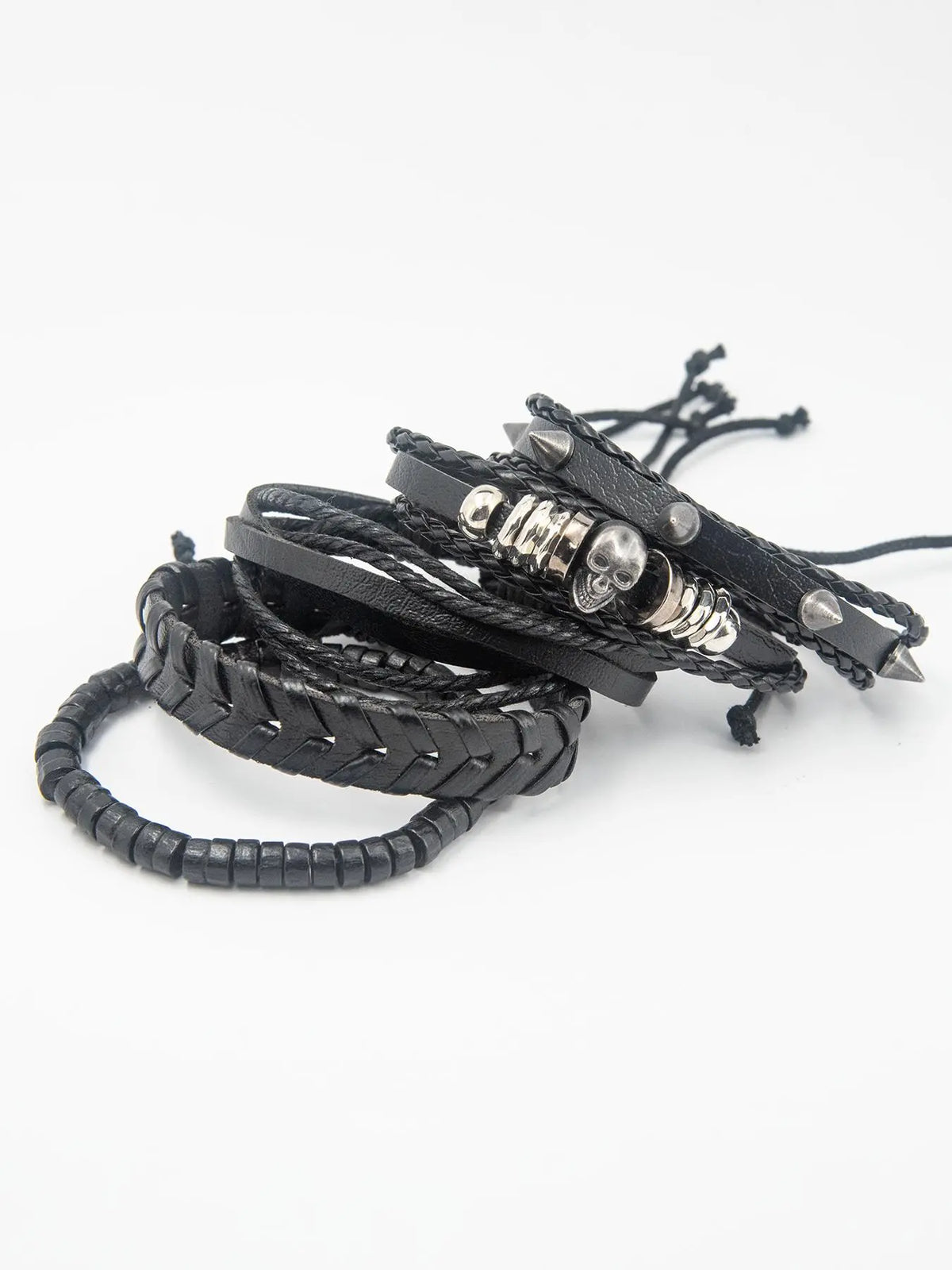 Punk Style Layered Bracelets, Bracelet Bundle, Bracelet Combination Set, 13pcs/set Fashion Beaded Bracelets & Drawstring Bracelets for Men & Women, Trendy All-match & Vintage Jewelry, Trendy Jewellery Accessories for Birthday Gift, Stackable Bracelet Set