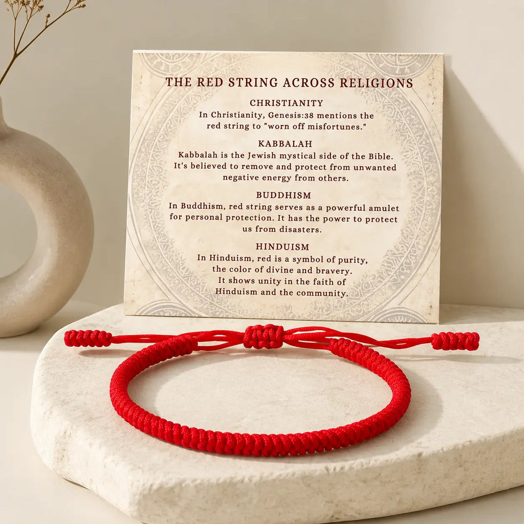 2-Pack TikTok Best-Selling Red String Bracelet, Hand-Woven Kabbalah Vajra Knot Design, Adjustable (6-9.5 in), Destiny Bracelet, Unisex Minimalist Fashion Jewelry, Giftable for Birthdays, Love & Friends,sohochic