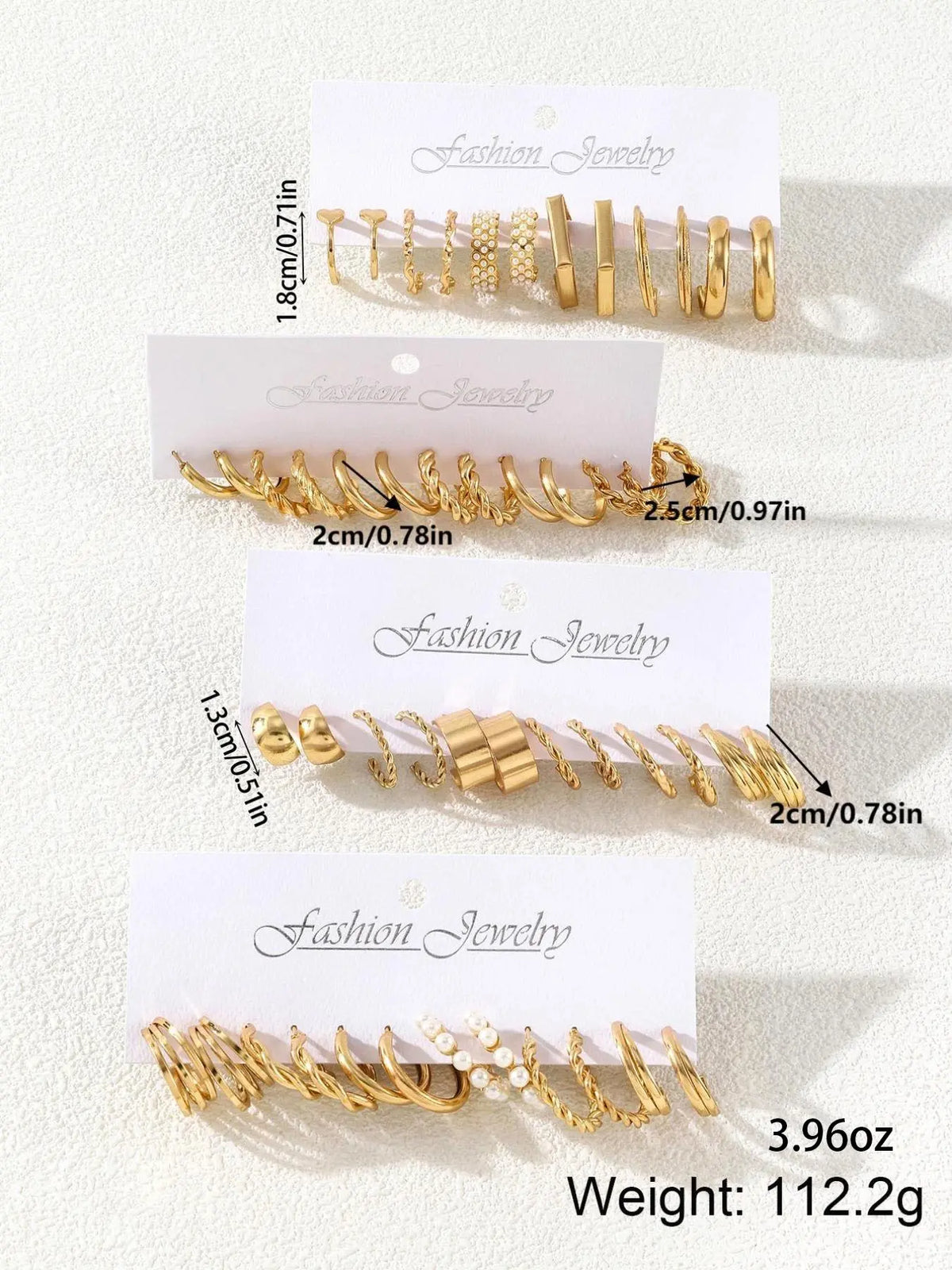 Women's Minimalist Twisted Circular Hoop Earrings Set, Fashion Geometric Earrings for Party & Daily Wear, Retro Aesthetic Jewelry, Hoop Earring Sets, Fashion Accessories, Earrings Hoops