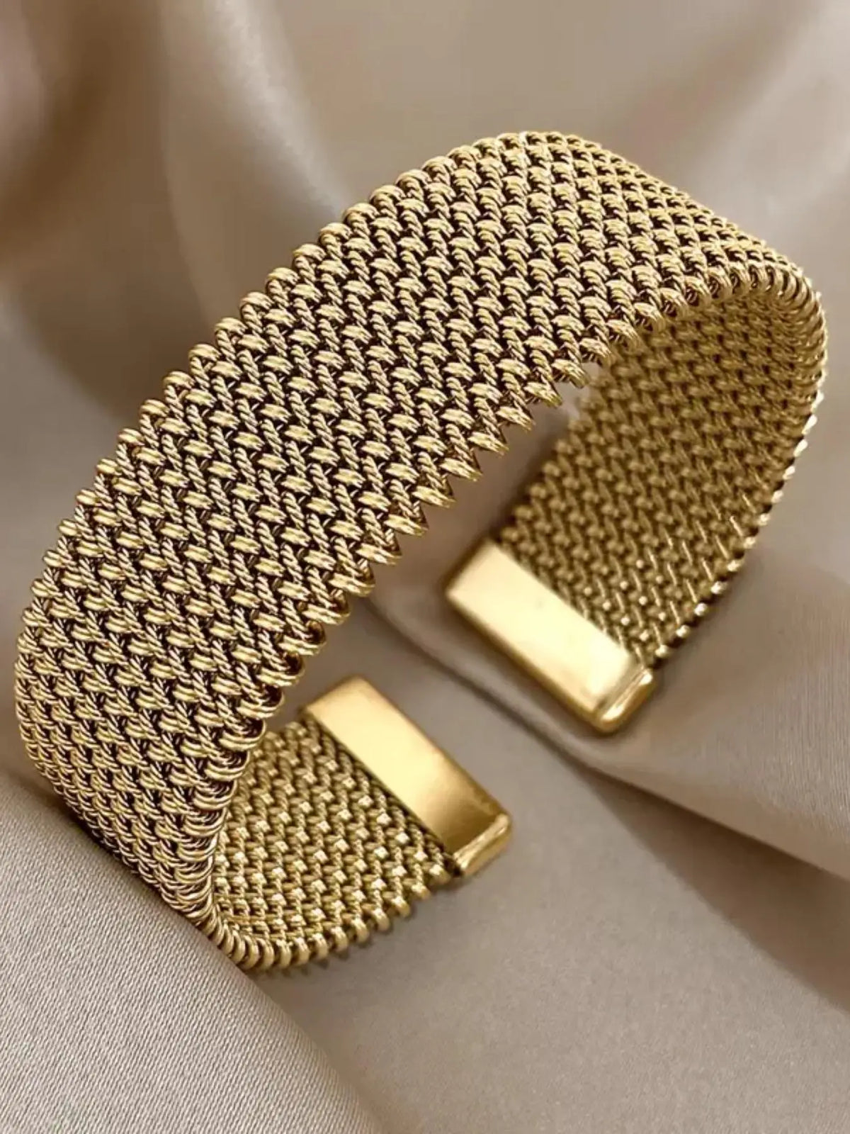 Vintage Stainless Steel Mesh Bracelet, Metal Bracelet, Elegant Jewelry Bracelet, Fashionable Jewelry for Women & Men, Trendy Versatile & Exquisite Jewelry for Birthday Gift, High-Quality Bracelet
