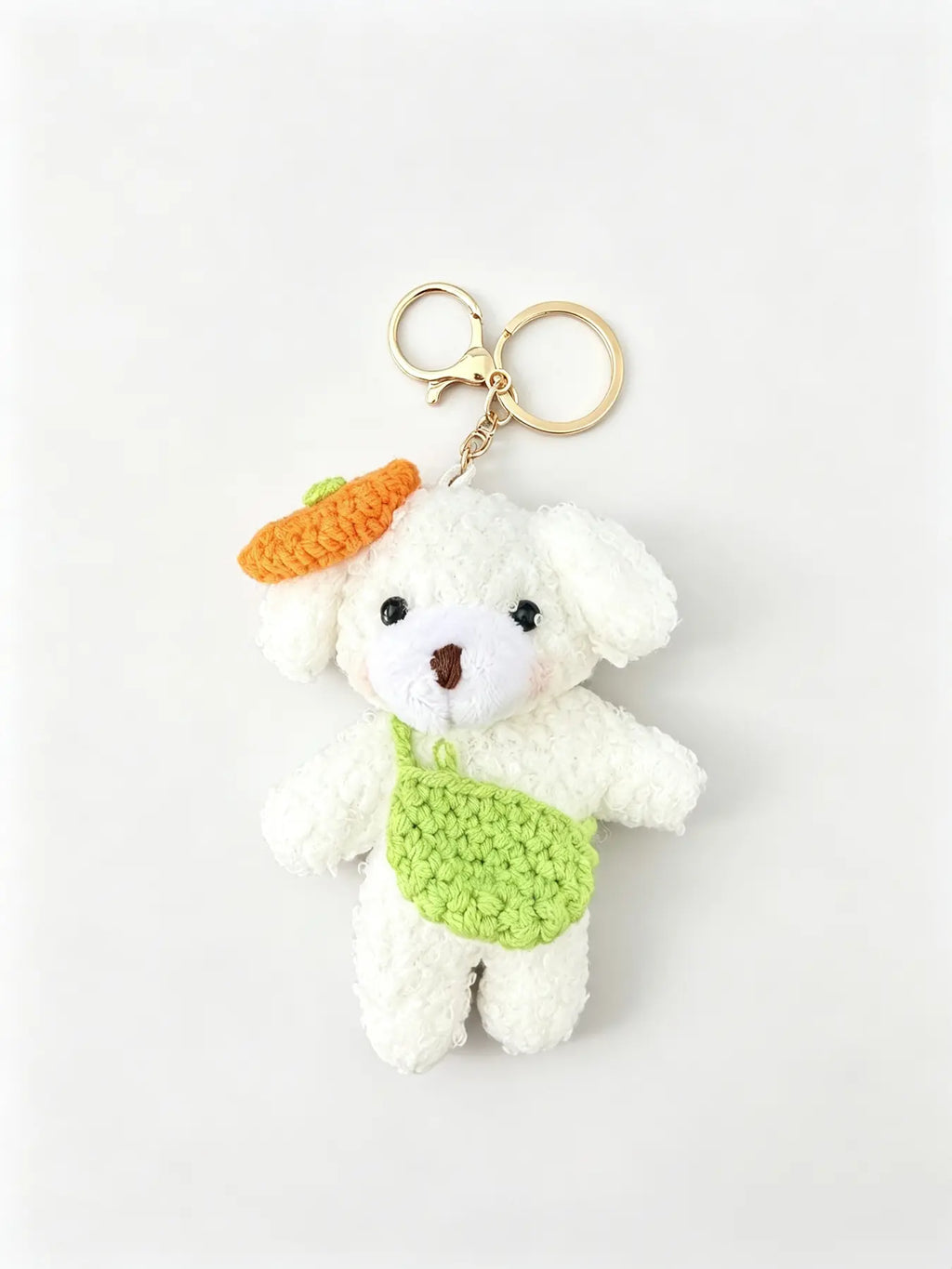 Cute Cat Design Keychain, Punk Style Plush Keychain for Women & Men, Fashion Accessories for Daily Use, Trendy All-match & Exquisite Keychain for Birthday Gift