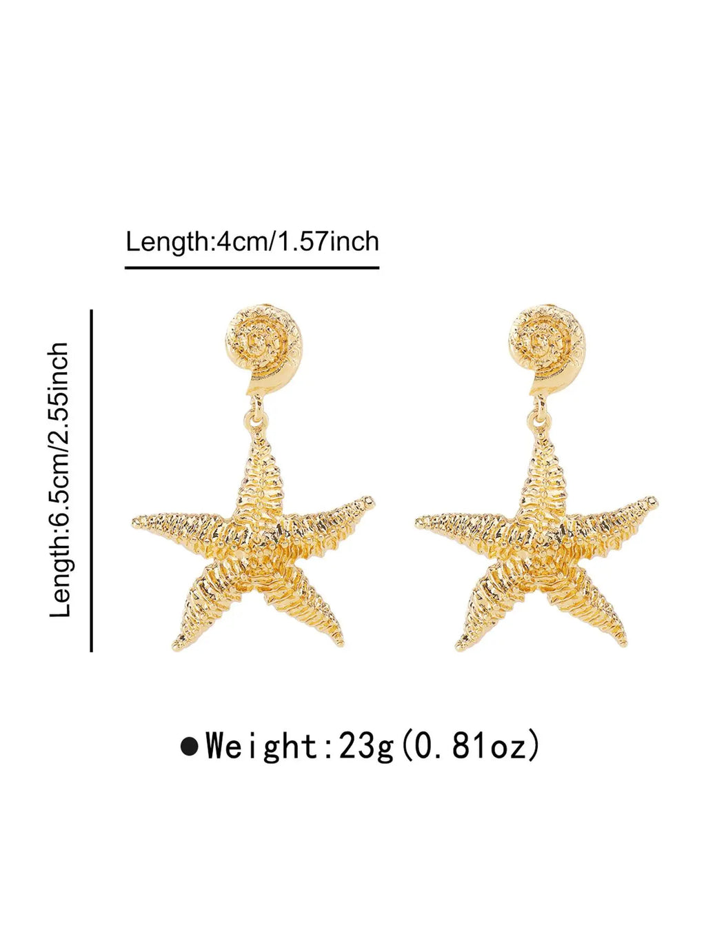 Creative Starfish Design Dangle Earrings, Dangly Earrings, Ocean Vibes Dangles, Dolphin Earrings, Fashionable Ocean Themed Jewelry for Women, Daily Clothing Decor, Trendy All-match & Exquisite Jewelry for Birthday Gift