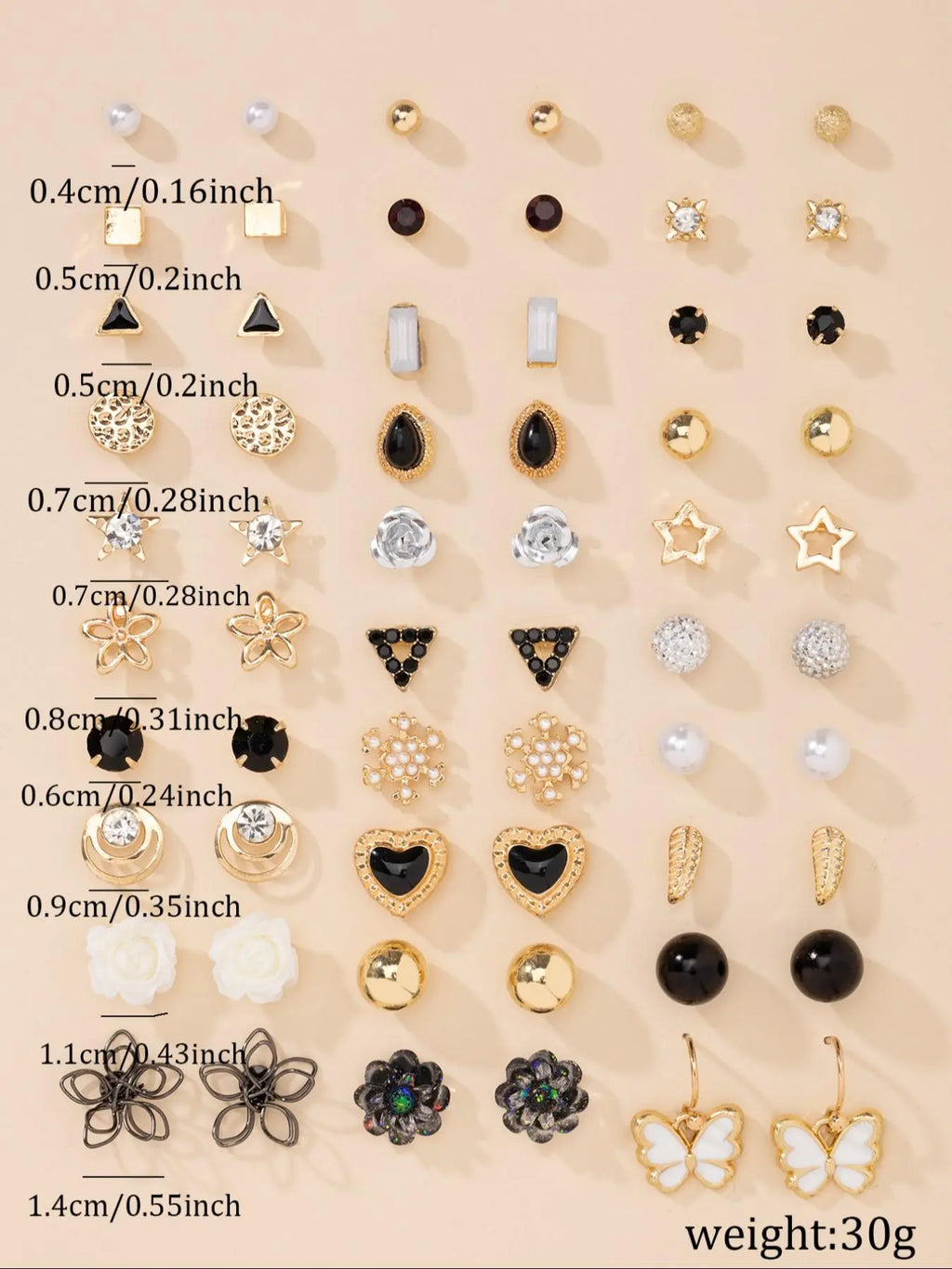 Cute Fashion Simple Casual Earrings Set, Heart & Flower & Star Design Earrings, Fashion Jewelry for Party, Daily Clothing Decor, Trendy All-match & Exquisite Jewelry for Gift