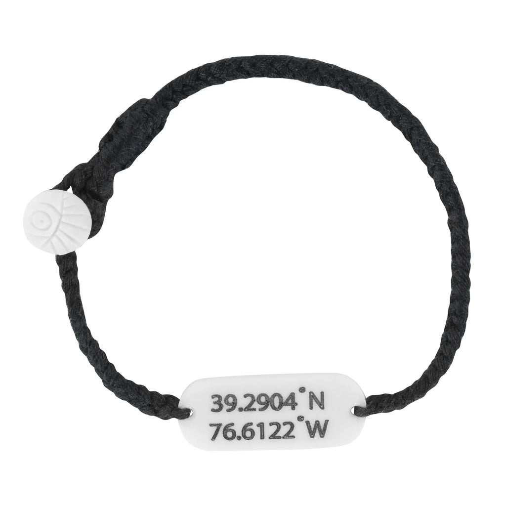 Wanderer Custom Coordinates Bracelet – Personalized Location Jewelry | Travel Sentimental Gift Handmade