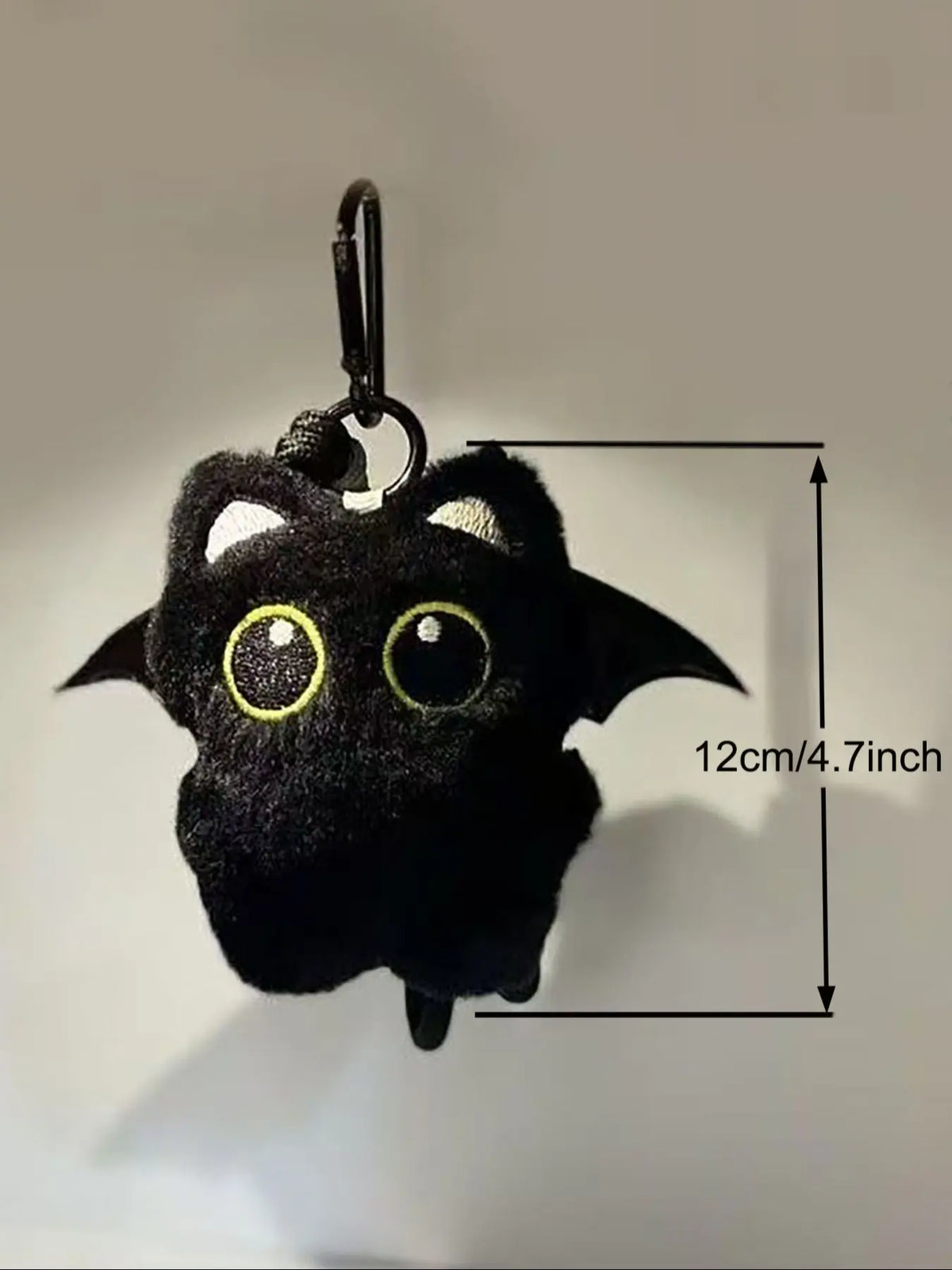 Cute Cat Design Keychain, Punk Style Plush Keychain for Women & Men, Fashion Accessories for Daily Use, Trendy All-match & Exquisite Keychain for Birthday Gift