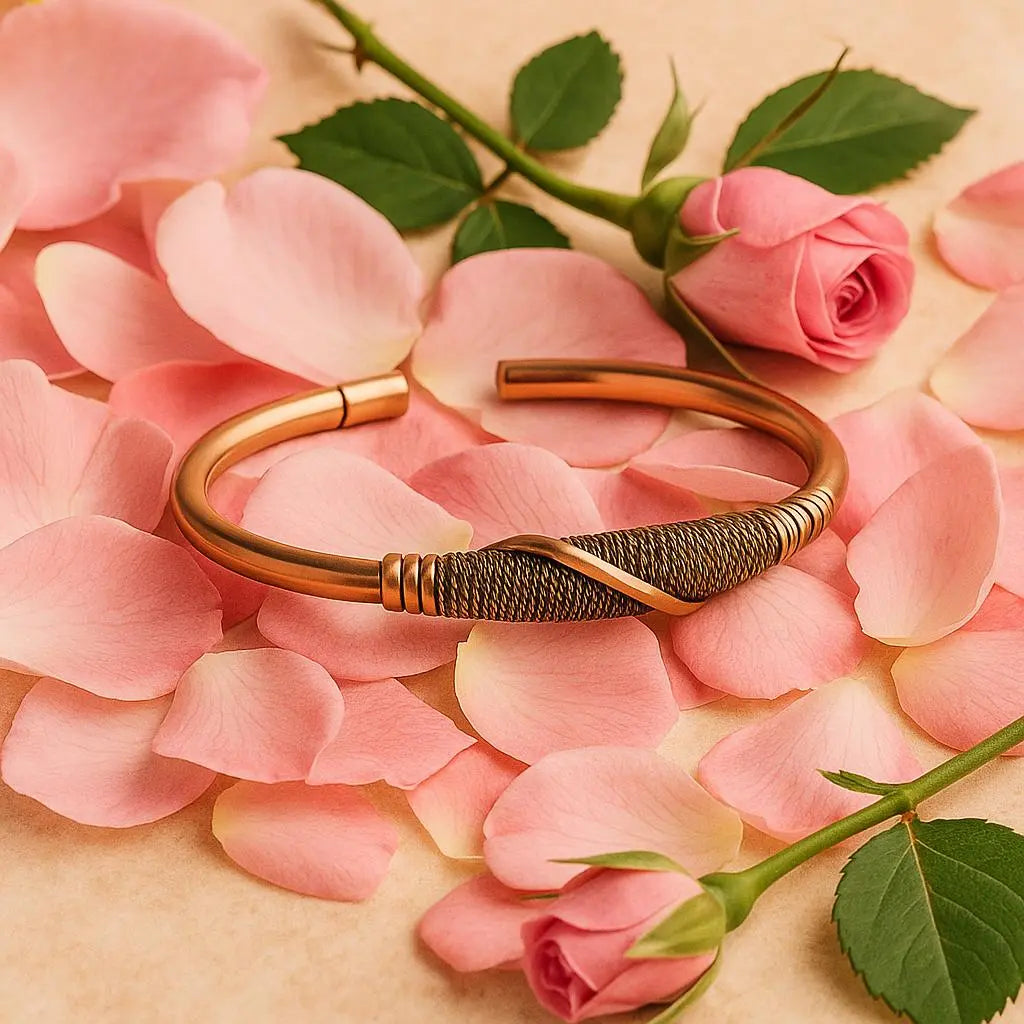 AFRICAN Pure Copper Bracelet - Handcrafted Textured Design for Unique Style and Durability