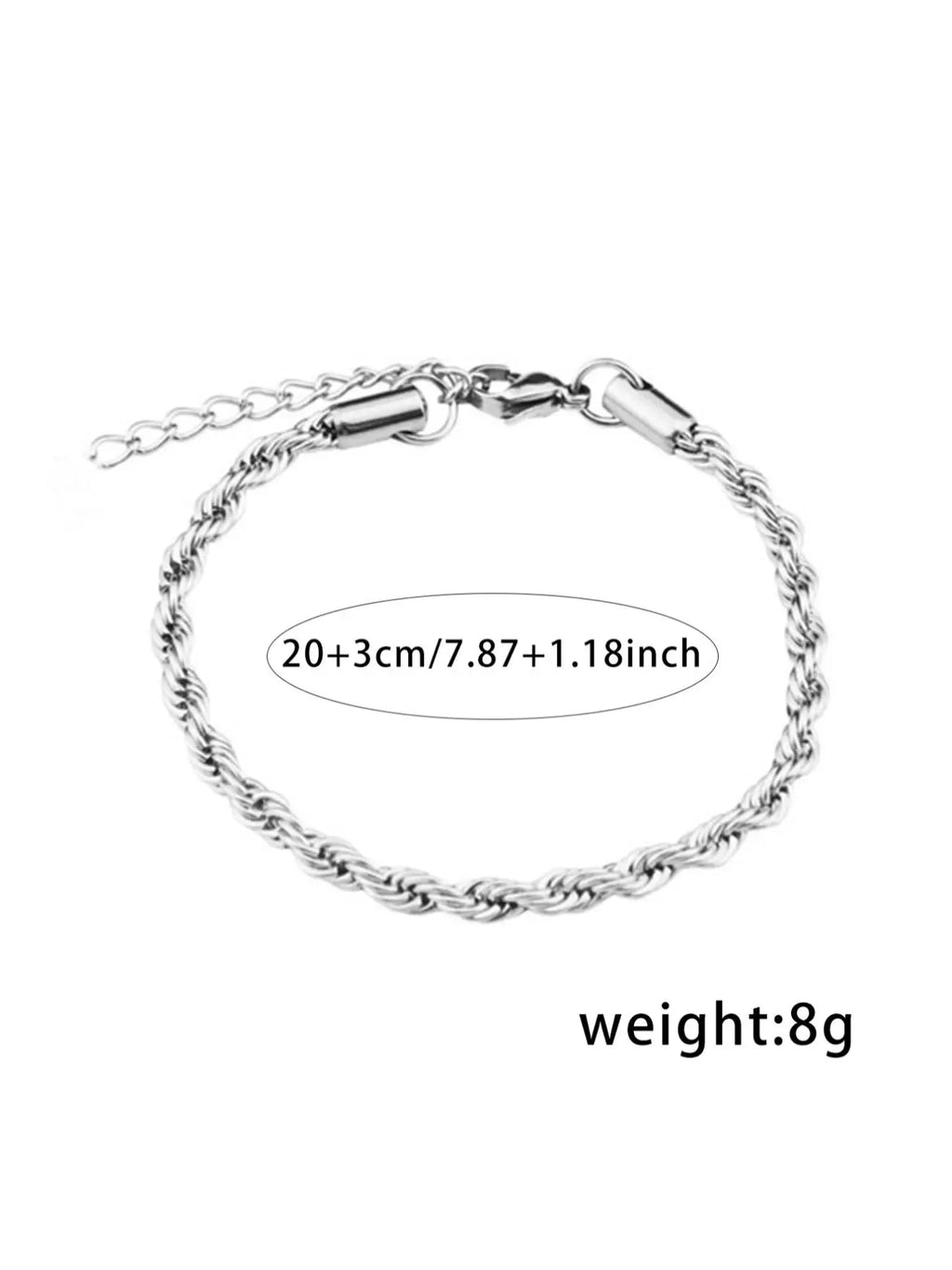 Men's Fashionable Cuban Chain Bracelet, Fashion Bracelets, Fashion Jewelry for Party, Daily Clothing Decor, Trendy All-match & Exquisite Jewelry for Birthday Gift