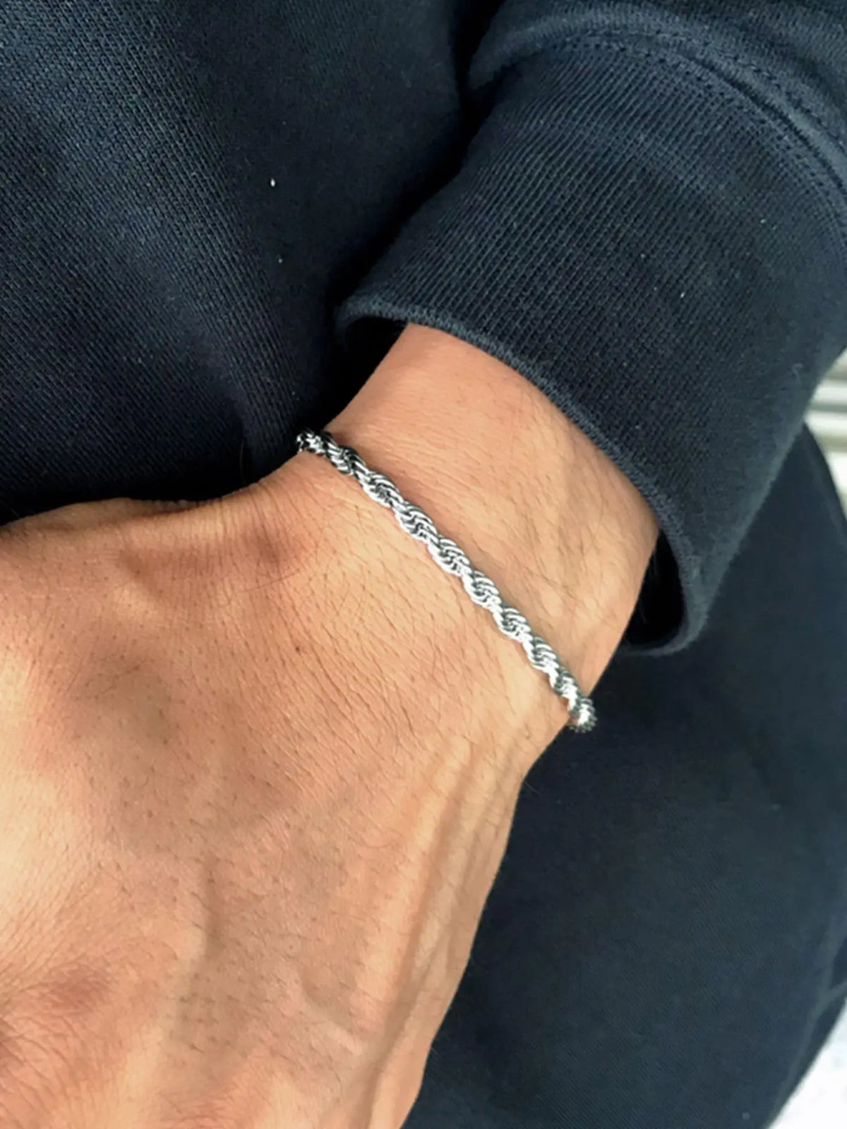 Men's Fashionable Cuban Chain Bracelet, Fashion Bracelets, Fashion Jewelry for Party, Daily Clothing Decor, Trendy All-match & Exquisite Jewelry for Birthday Gift