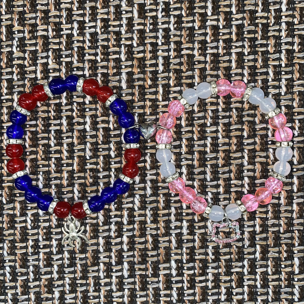 TMANI 2pcs Couple's Magnetic Heart Beads Bracelets, Cute Cat Spider Pendant Jewelry, Friendship Beads Bracelets & Bangles, Gift-Ready Set for Women, Gifts for Girlfriend,sohochic