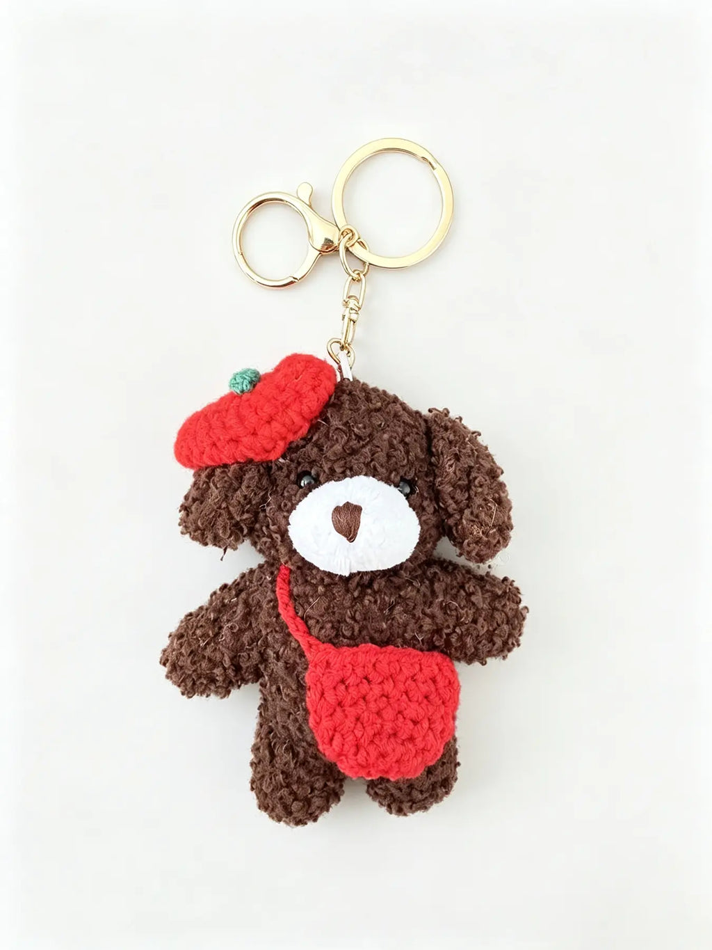 Cute Cat Design Keychain, Punk Style Plush Keychain for Women & Men, Fashion Accessories for Daily Use, Trendy All-match & Exquisite Keychain for Birthday Gift