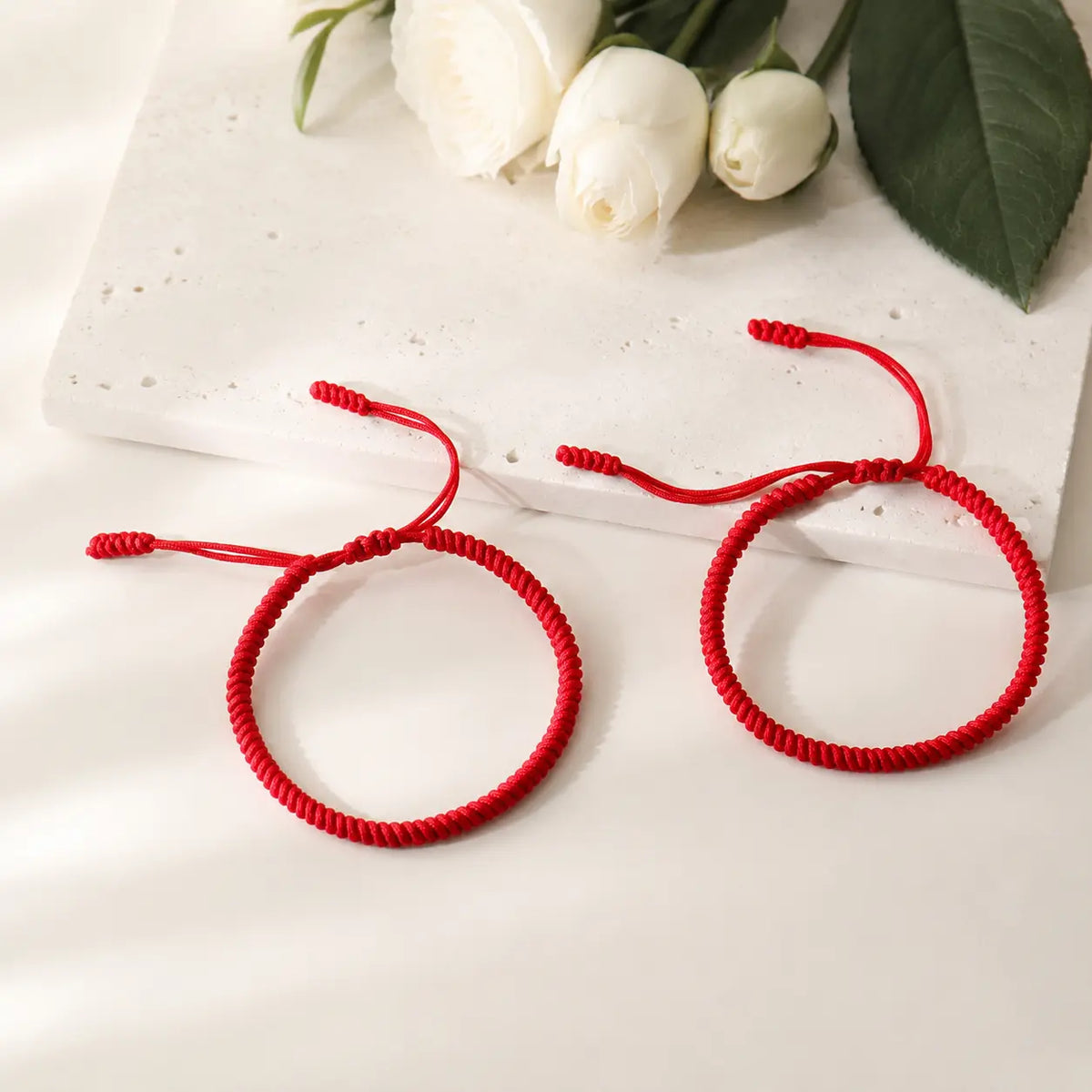 2-Pack TikTok Best-Selling Red String Bracelet, Hand-Woven Kabbalah Vajra Knot Design, Adjustable (6-9.5 in), Destiny Bracelet, Unisex Minimalist Fashion Jewelry, Giftable for Birthdays, Love & Friends,sohochic