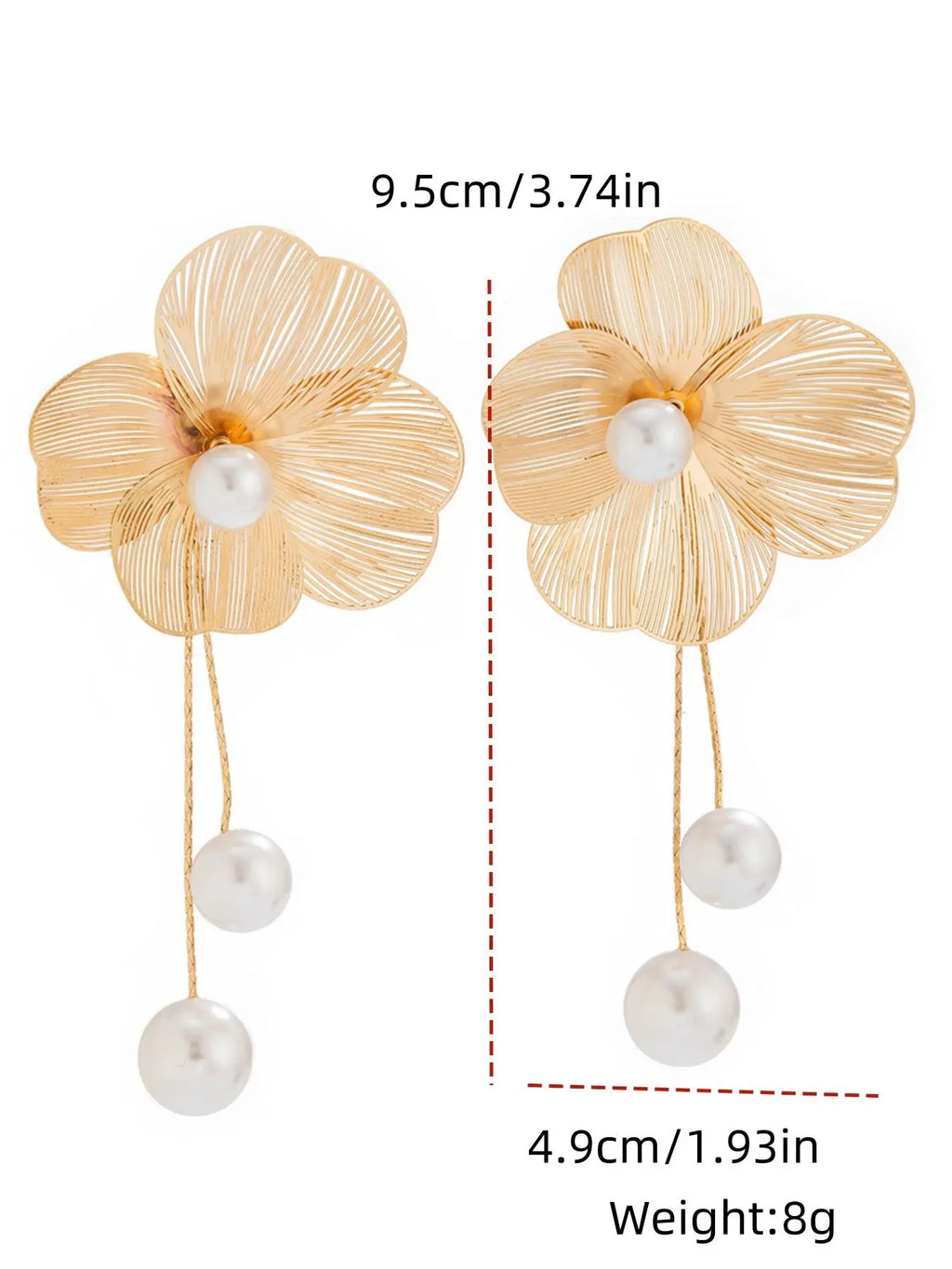 Hollow Out Flower Design Dangle Earrings, Lightweight Earrings, Fashionable Jewelry for Women, Trendy Versatile & Exquisite Jewelry, Ideal Birthday Gift, Dainty Fashion Jewelry, Fashionable Jewelry Accessories