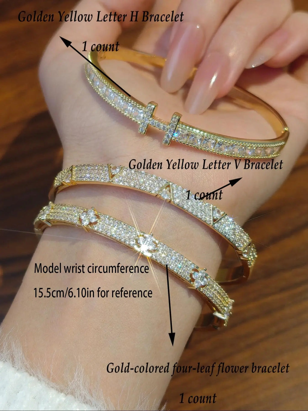 Elegant Rhinestone Zircon Bracelet for Women, Fashionable Jewelry, Casual Floral Design, Perfect for Daily Wear and Parties, Ideal Gift Choice