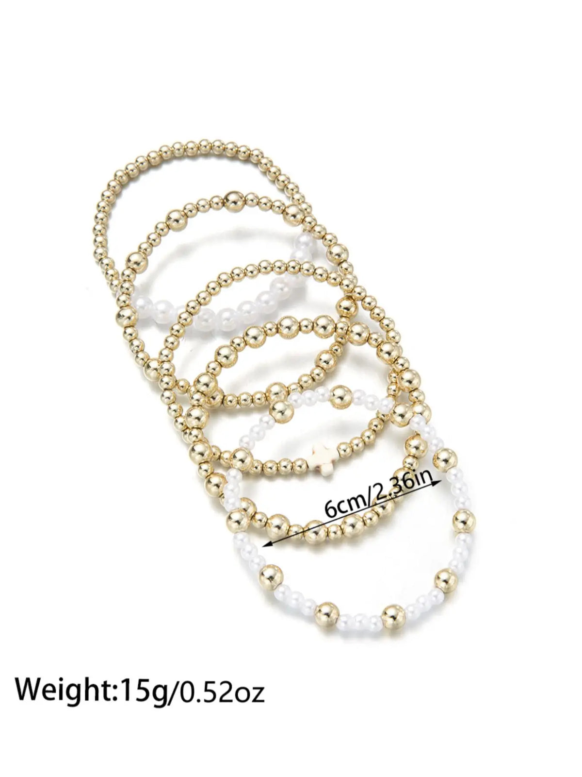 Boho Style Faux Pearl Decorated Bracelet Set, Fashion Cross Charm Beaded Bracelet Sets for Women & Men, Trendy Versatile & Exquisite Jewelry for Birthday Gift, Stackable Bracelets, Bohemian Bracelets, Bracelet Bundle