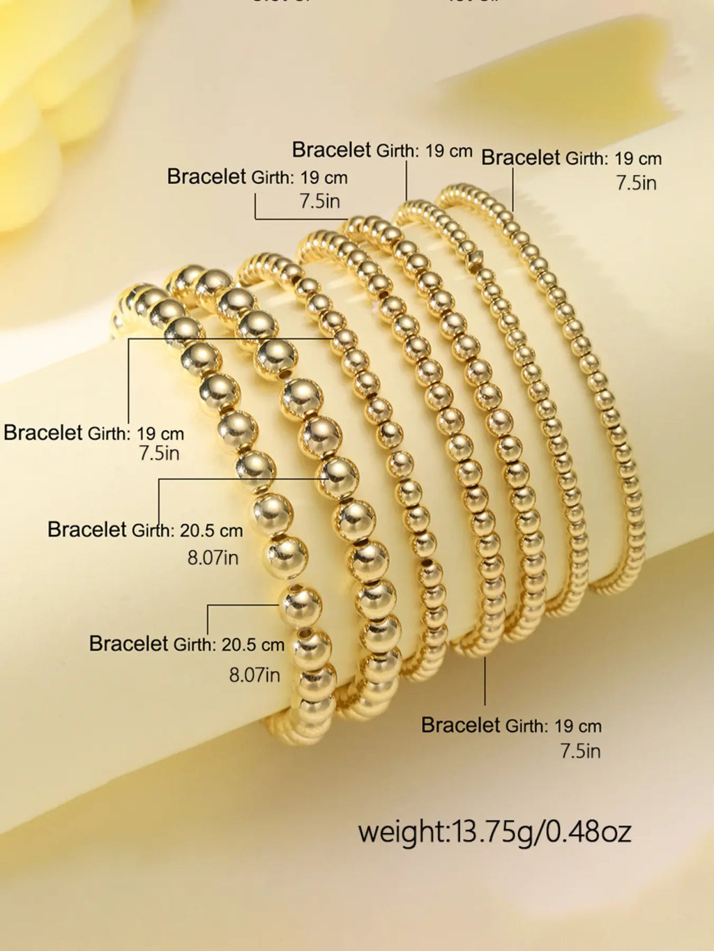 Women's Elegant Beaded Bracelet Set, Beaded Bracelet Pack, 7pcs Elastic Rope, Trendy Stackable Design, Stackable Bracelets, Stacked Bracelets, Perfect for Daily & Party Wear, Stretch Multilayered Bangles, Trendy Jewellery Accessories