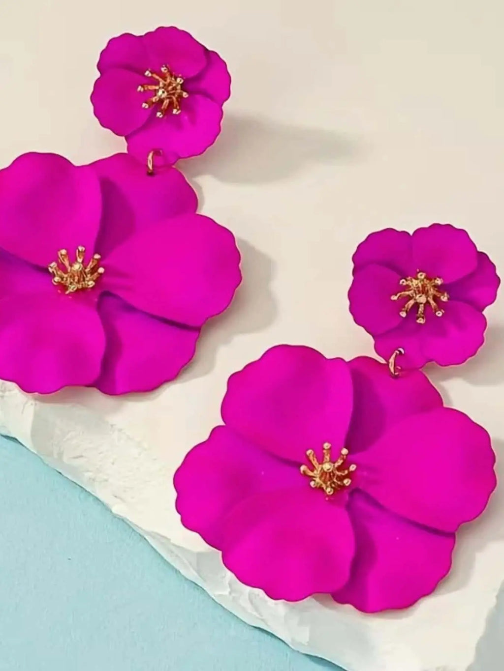 1 Pair Fashionable Simulation Flower Design Dangle Earrings, Casual Jewelry for Women, Trendy Jewelry Gift for Party and Daily Life, Trendy Jewellery Accessories, Dangling Earrings