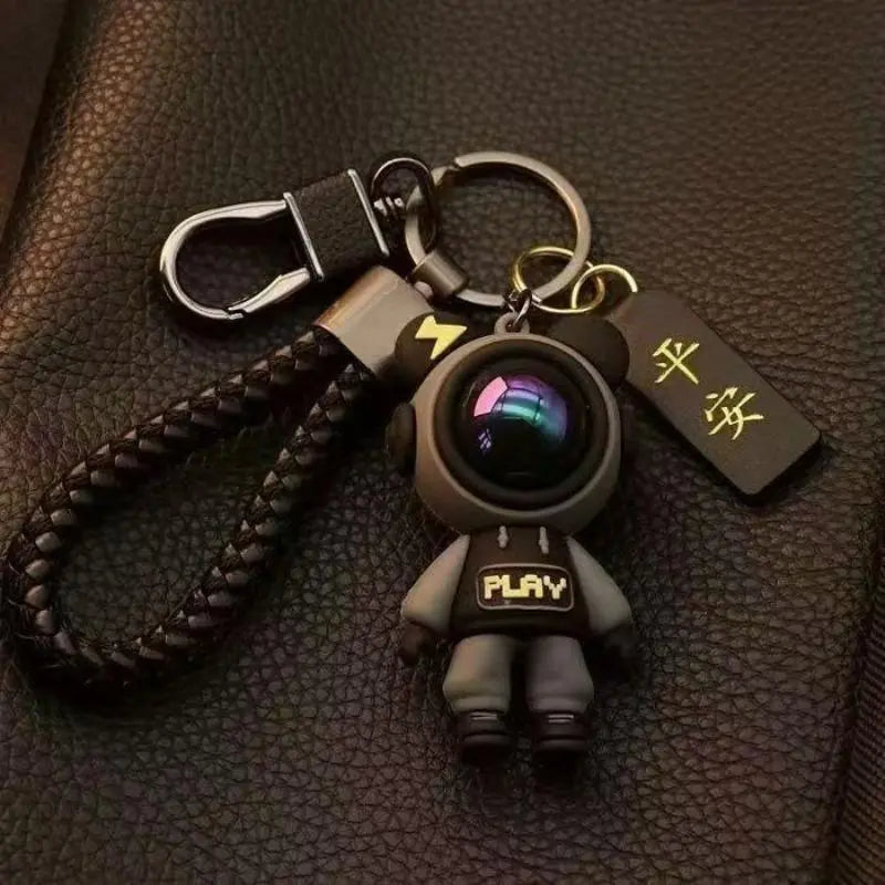 Astronaut-Design Keychain, Key Fob, Keychain Pendant, Cute Keychain for Car Keys, Cute & Stylish Car Keychain for Men & Women, Universal Car Interior Decoration Accessories, Keyrings
