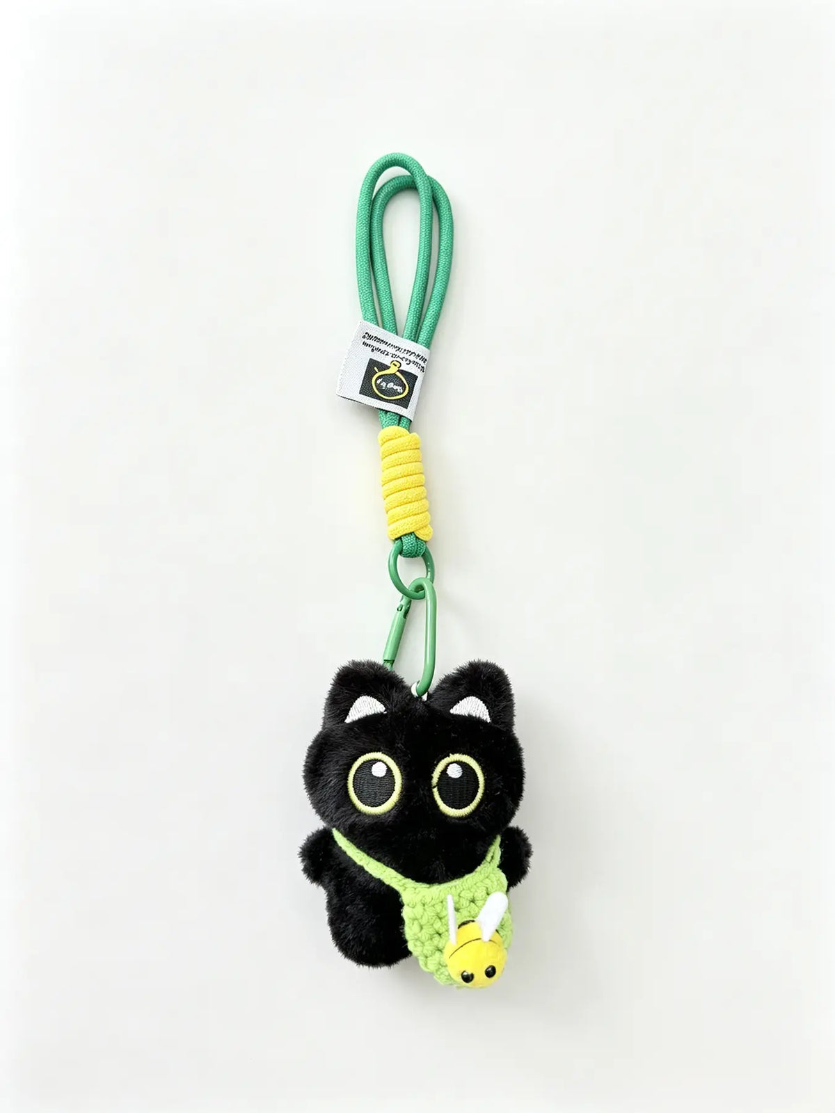 Cute Cat Design Keychain, Punk Style Plush Keychain for Women & Men, Fashion Accessories for Daily Use, Trendy All-match & Exquisite Keychain for Birthday Gift