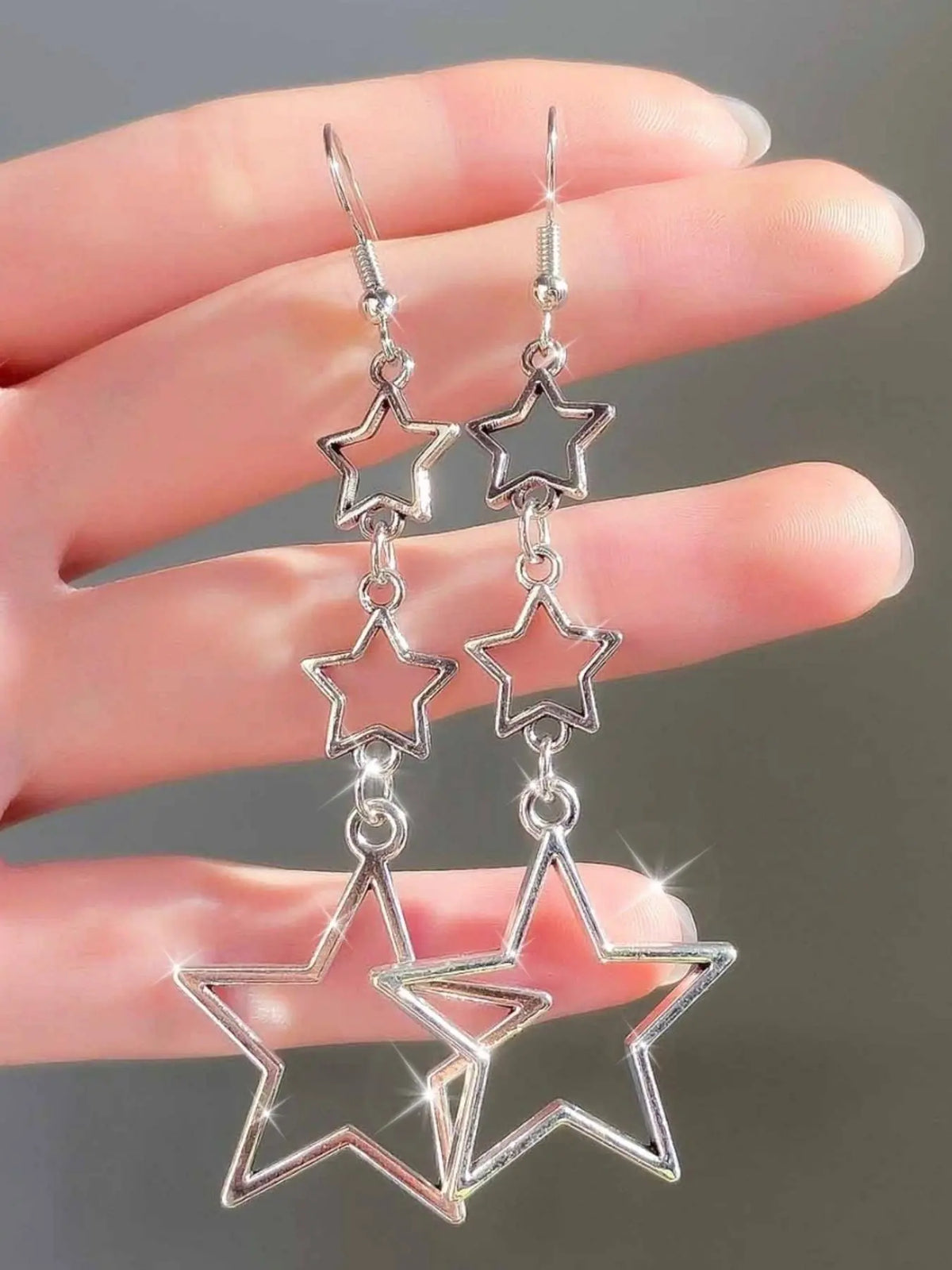 Vintage Star Design Earrings for Decorative, Fashionable Jewelry for Women & Girls, Trendy All-match & Exquisite Jewelry for Birthday Gift, Fashionable Jewelry Accessories, Chic Gorgeous Jewelry
