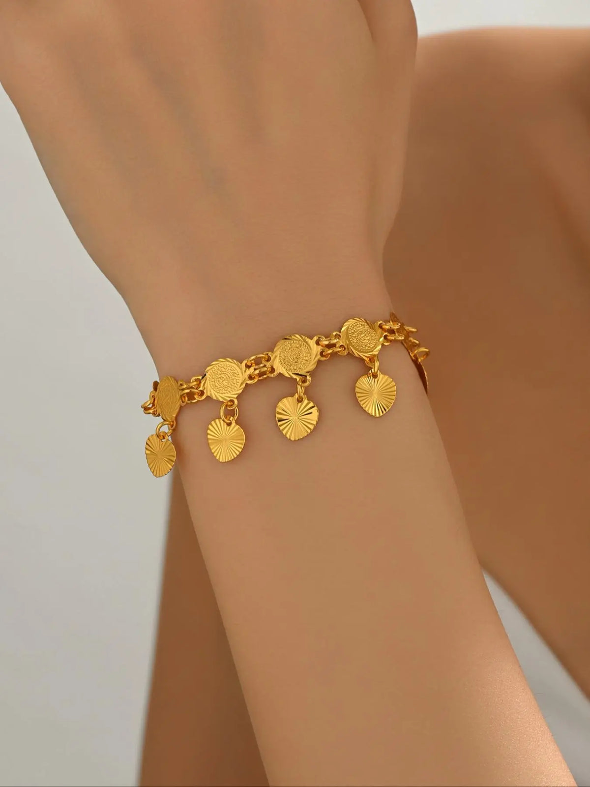Women's Fashionable Coin Design Bracelet, Casual Trendy Bracelet, Exquisite Bracelet, Fashionable Jewelry for Women & Girls for Daily & Party Decoration, Fashion Bracelets, Pretty Bracelet