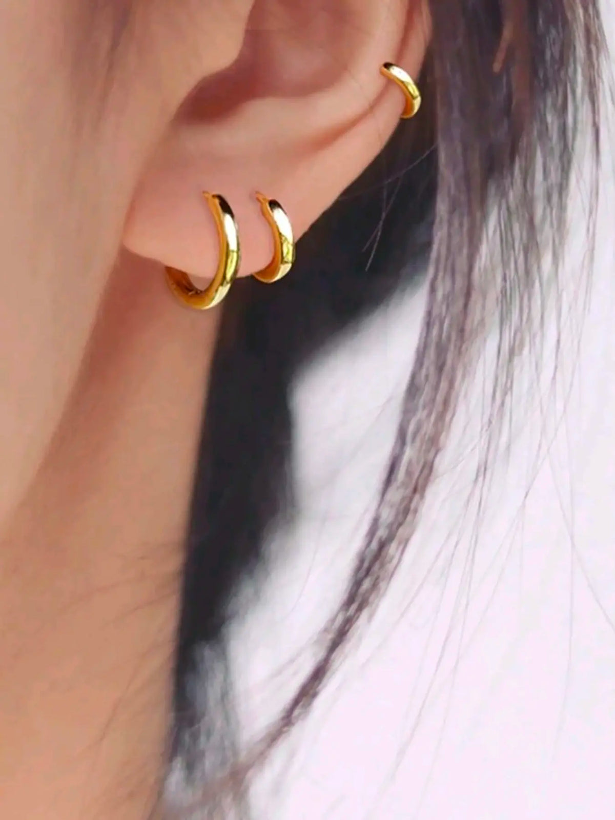 Stainless Steel Hoop Earrings for Men & Women, Multiple Sizes (8-18mm), Gift for Daily Wear, Versatile Earrings, Durable Earring Stack, Men Accessories, Earring Hoops