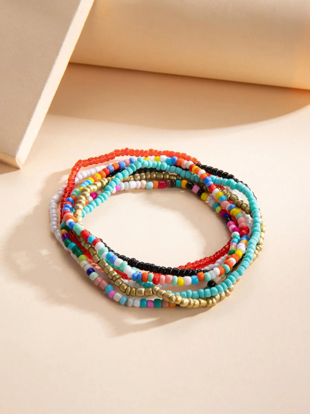 Random Color Beaded Anklets, Foot Jewelry, Trendy Fashionable Accessories, 5/10/15/24/36pcs/set Boho Style Bohemian Fashion Fashionable Anklets for Women & Girls, Trendy All-match Exquisite Y2k Body Jewelry As Birthday Gift