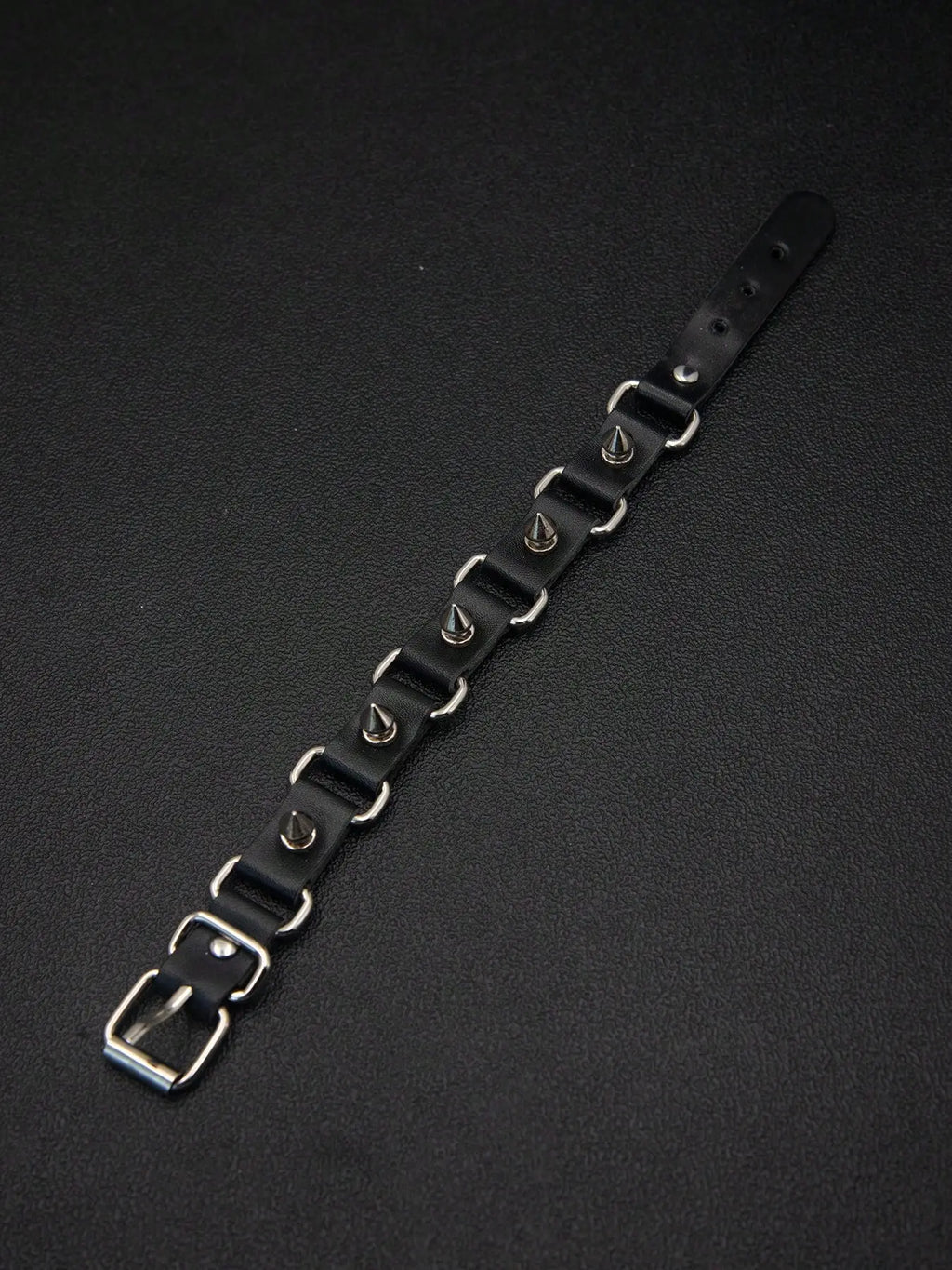 Punk Style Leather Bracelet, Adjustable Length, Rivet Design, Skull Element, Star Pattern, Daily Wear, Holiday Gift for Boyfriend Girlfriend, Fashion Bracelets, Punk Style Jewelry, Fashionable Bracelet
