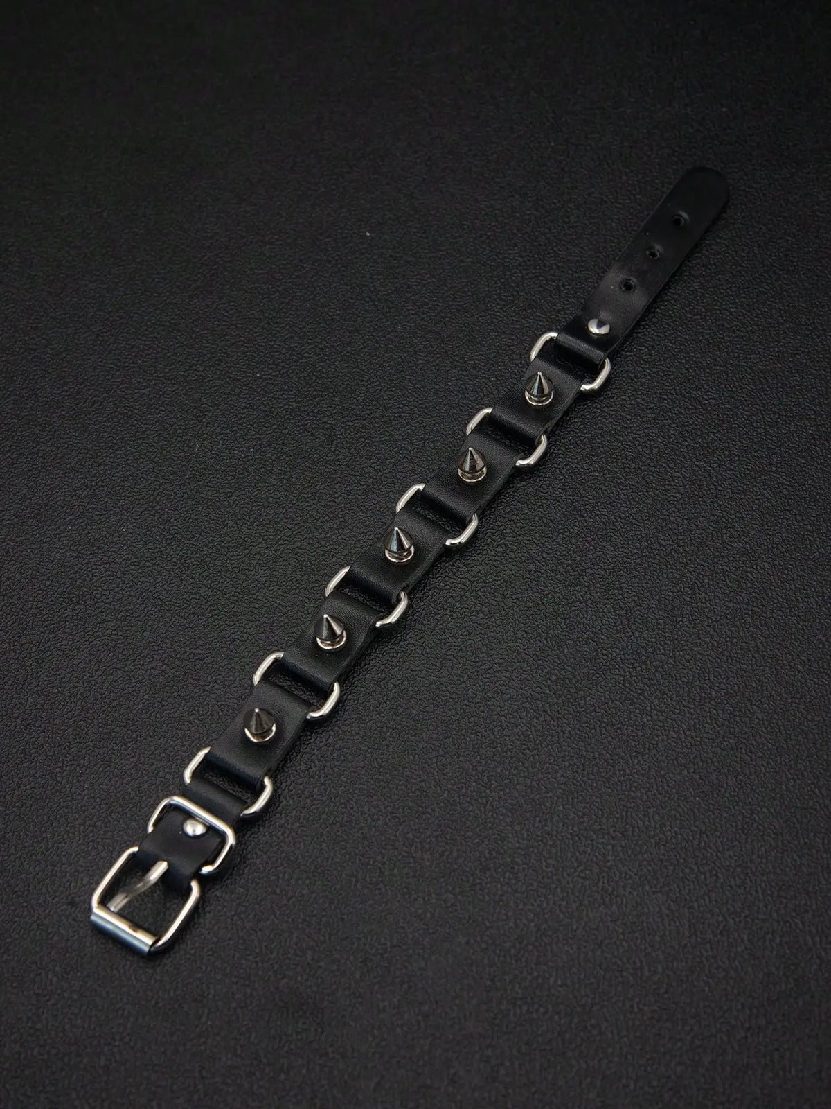Punk Style Leather Bracelet, Adjustable Length, Rivet Design, Skull Element, Star Pattern, Daily Wear, Holiday Gift for Boyfriend Girlfriend, Fashion Bracelets, Punk Style Jewelry, Fashionable Bracelet