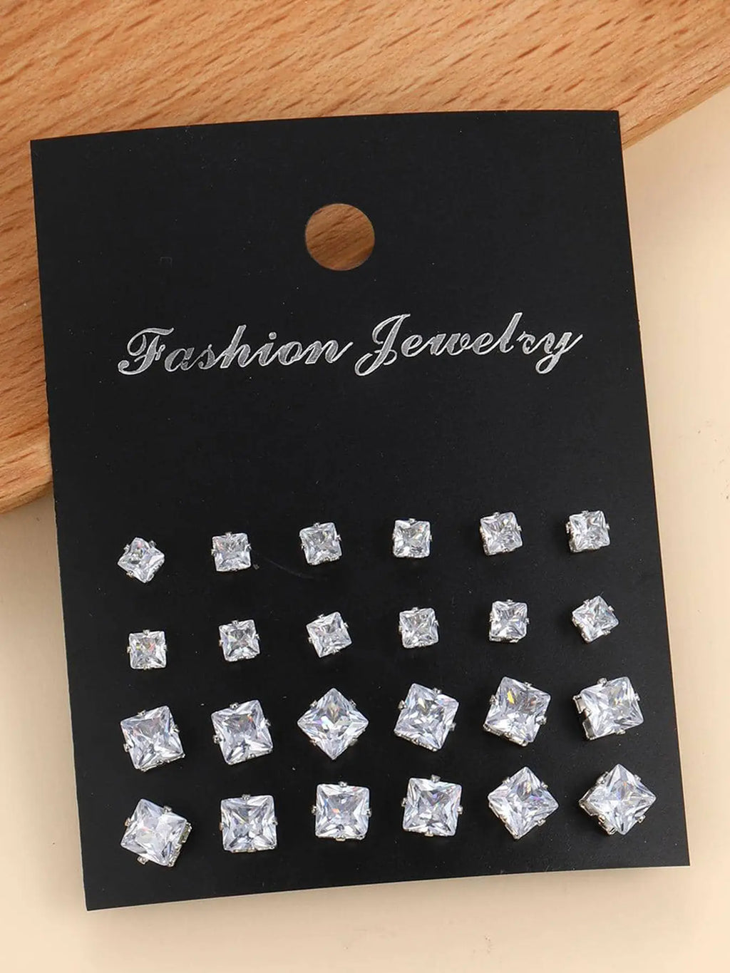 12/24 Pairs Earring Set, Elegant Geometric Artificial Zircon High Quality Earrings, Unisex Jewelry for Daily Wear, Party, Wedding Gifts