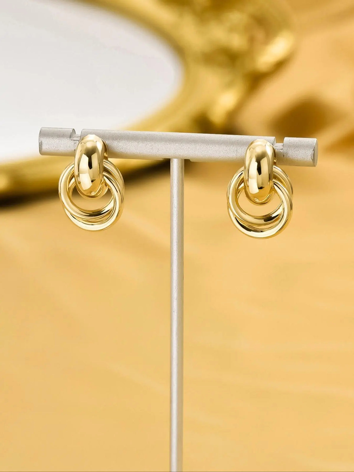 Elegant Knot Design Dangle Earrings, Fashionable Jewelry for Women for Party, Daily Clothing Decor, Trendy All-match & Exquisite Jewelry for Birthday Gift