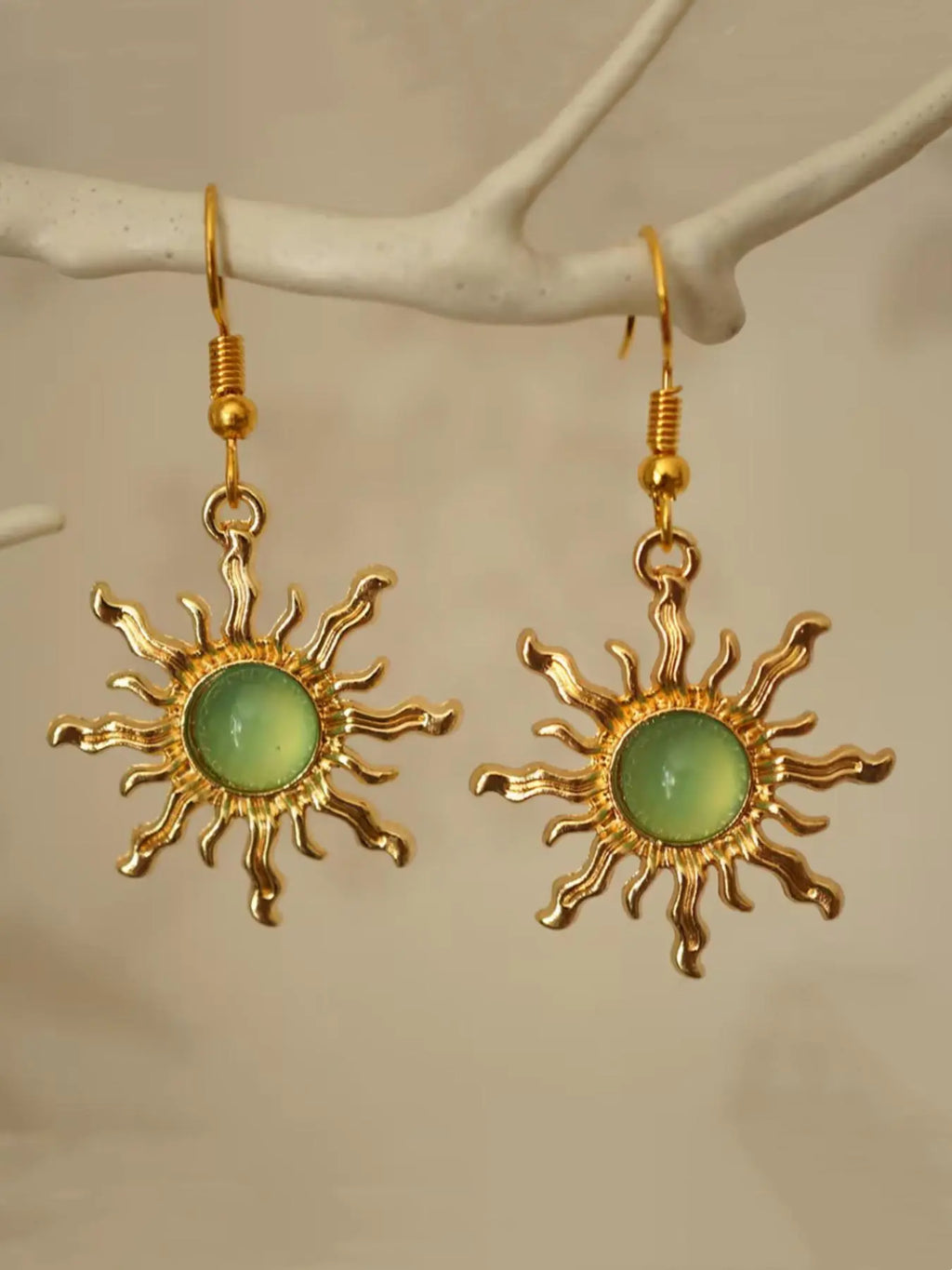 Sun Design Dangle Earrings, Dangling Earrings, Statement Earrings, Fashionable Jewelry for Women, Trendy All-match & Exquisite Jewelry for Birthday Gift, Trendy Fashionable Accessories